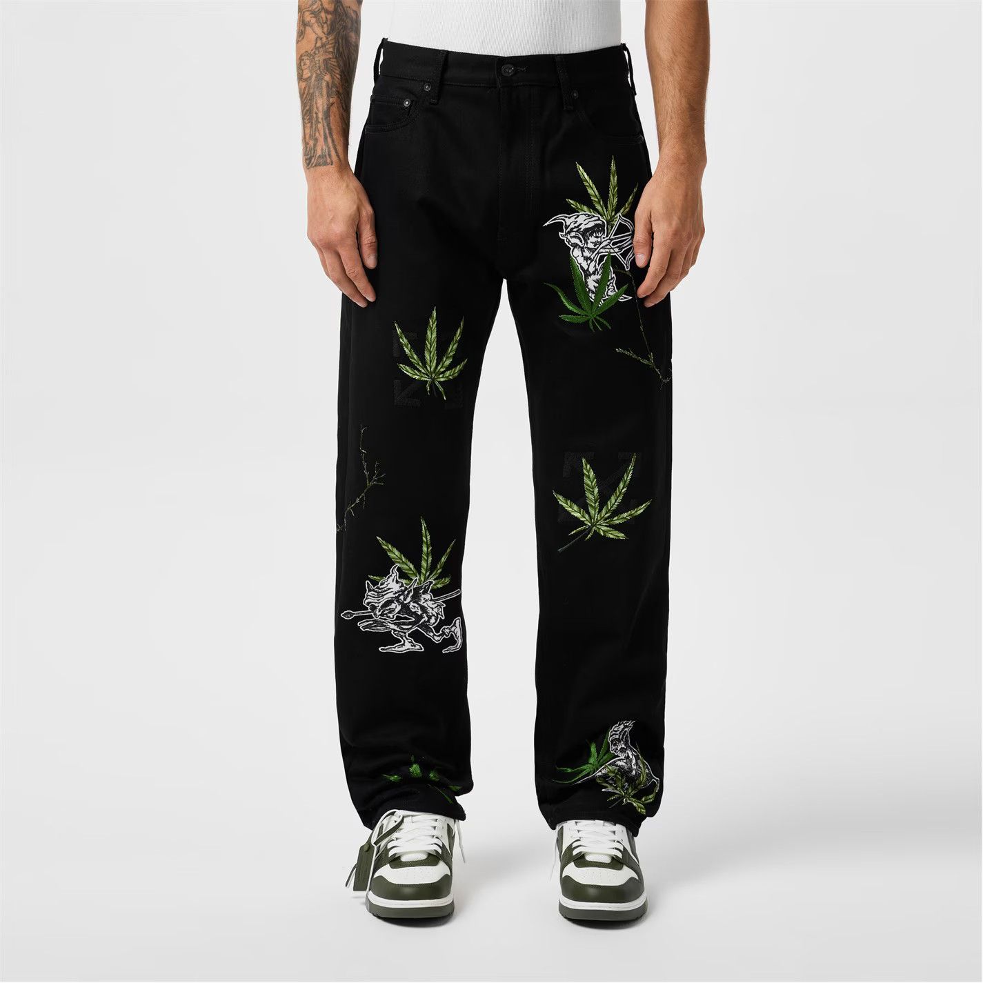 Off-White o1g2r1mq0326 Slim Fit Jeans in Black Size US 34 / EU 50 - 6 Thumbnail