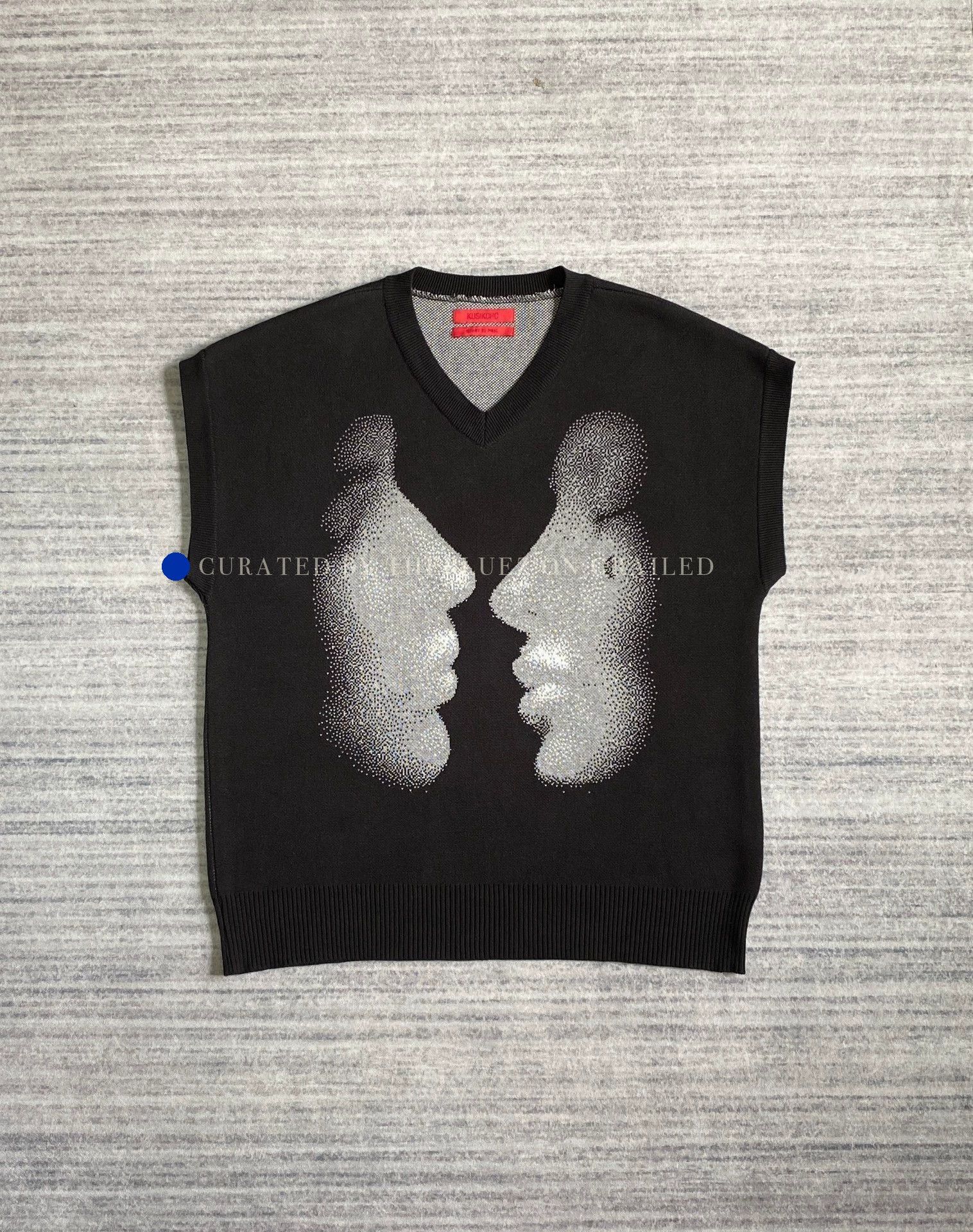 Kusikohc Knit Face Vest in Black Size US M / EU 48-50 / 2 - 1 Thumbnail