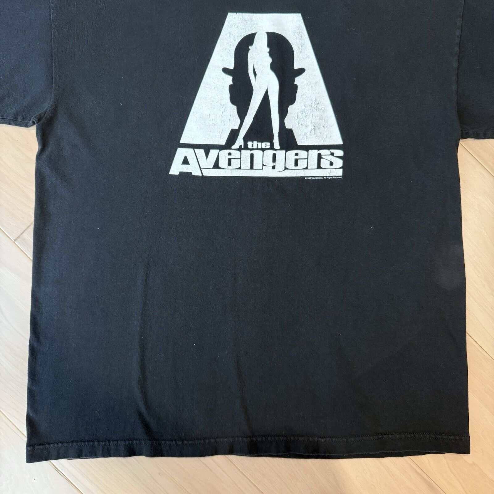 Vintage Vintage The Avengers Movie Promo Shirt XL Black 90s Uma Size US XL / EU 56 / 4 - 4 Thumbnail