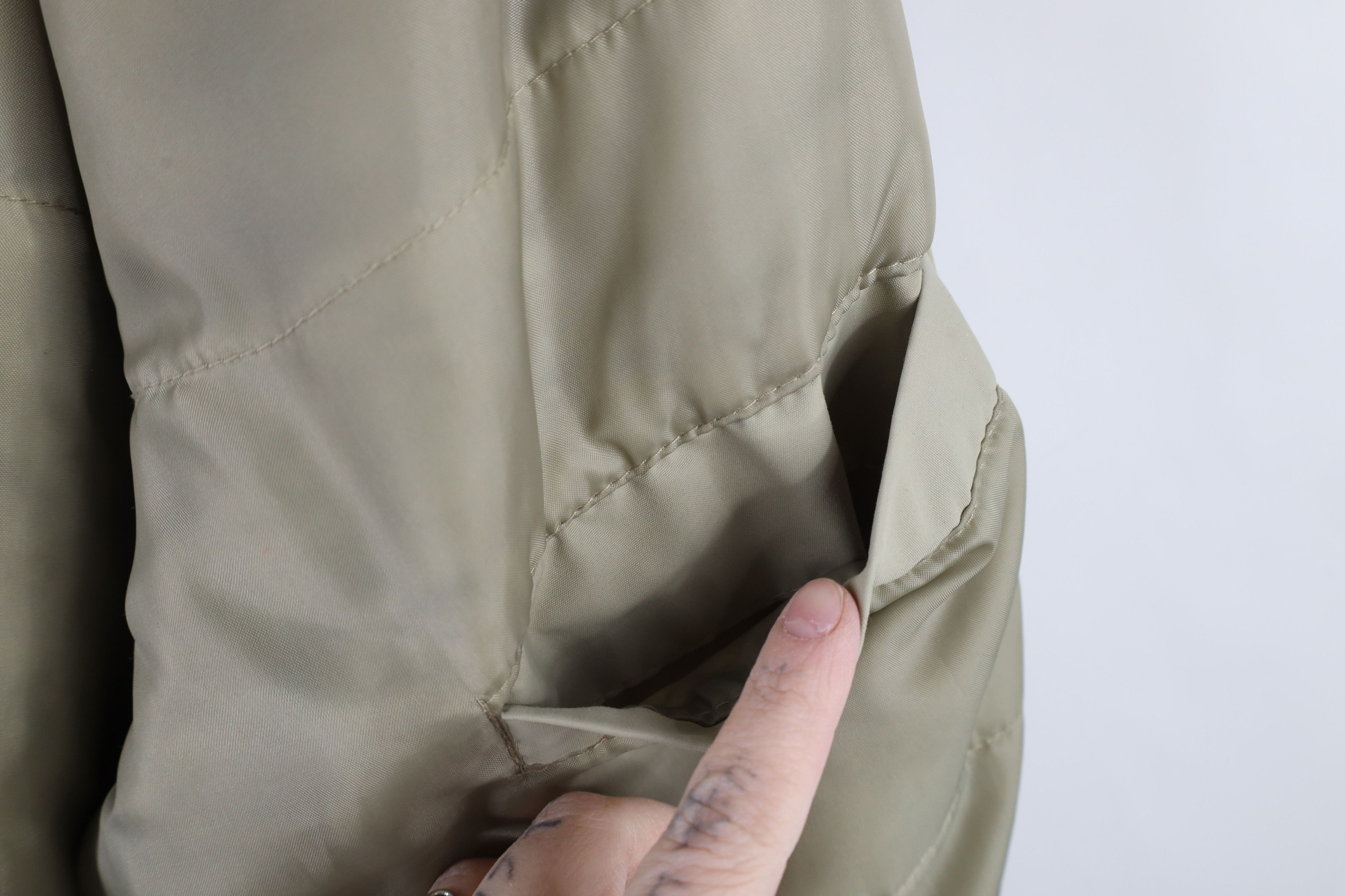 Vintage Vintage 90s Streetwear Blank Full Zip Bomber Jacket Beige Size US XXL / EU 58 / 5 - 13 Thumbnail