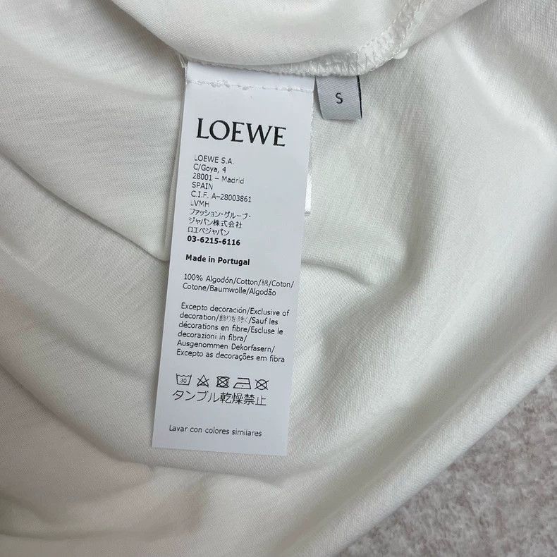 Loewe loewe White Jam Toast Logo Short Sleeve 2506-Nextarrow Size US S / EU 44-46 / 1 - 6 Thumbnail