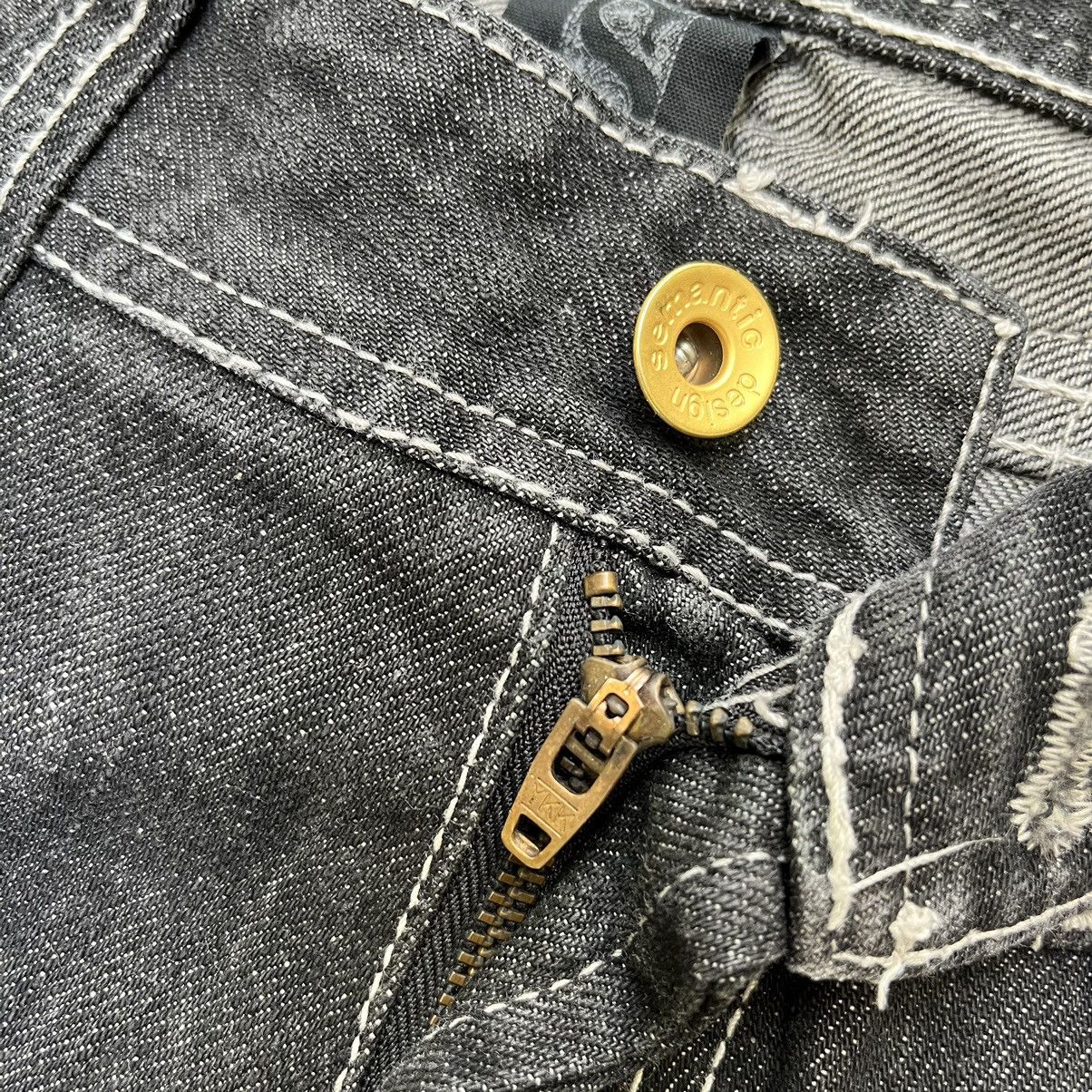 Tornado Mart Semantic Design Japanese Slim Jeans Crazy Punk Style Denim Size US 30 / EU 46 - 8 Thumbnail