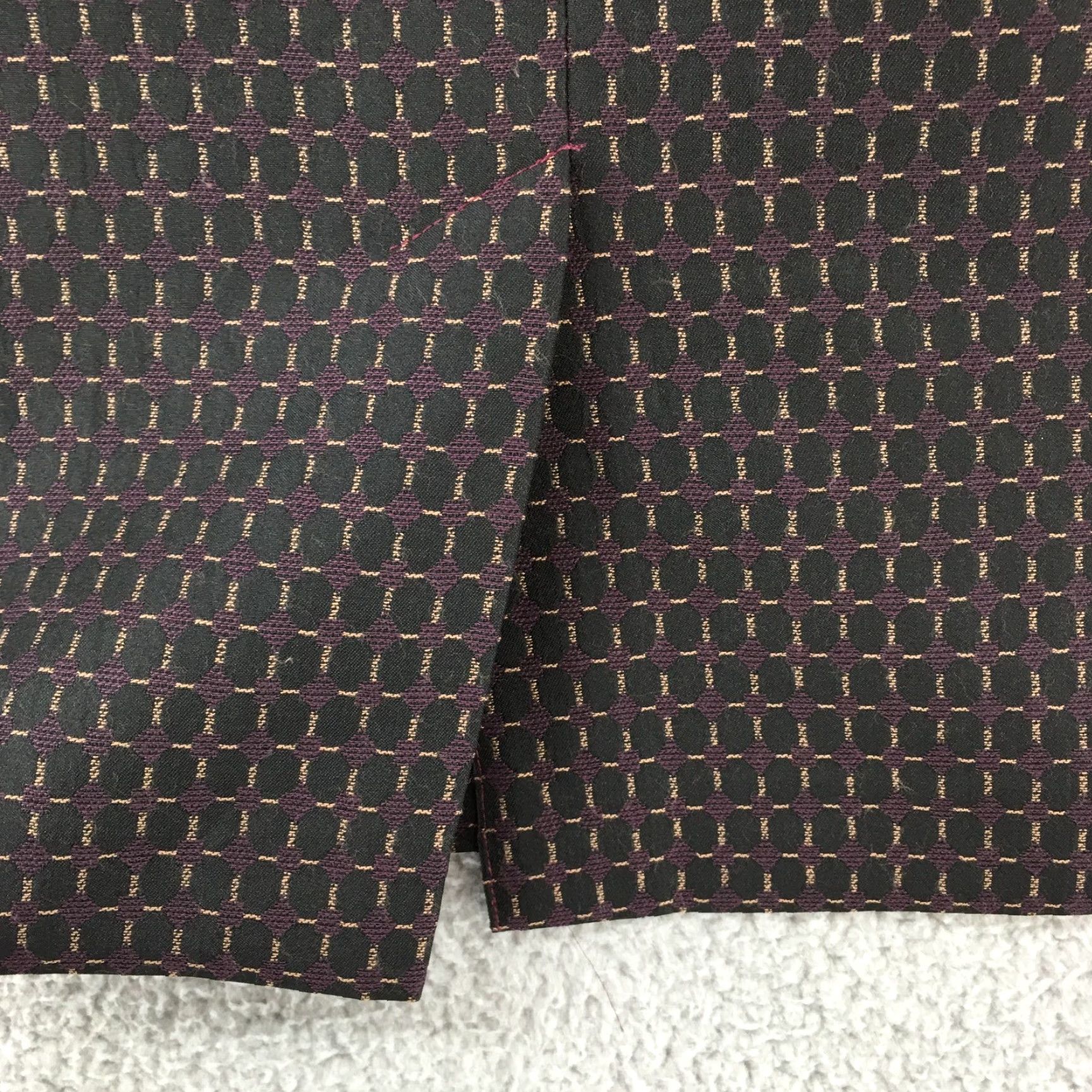 Vintage Halogen Skirt Womens 8 Purple Knee Length Flat Front Straight & Pencil Casual Everyday Size 30" / US 8 / IT 44 - 7 Thumbnail
