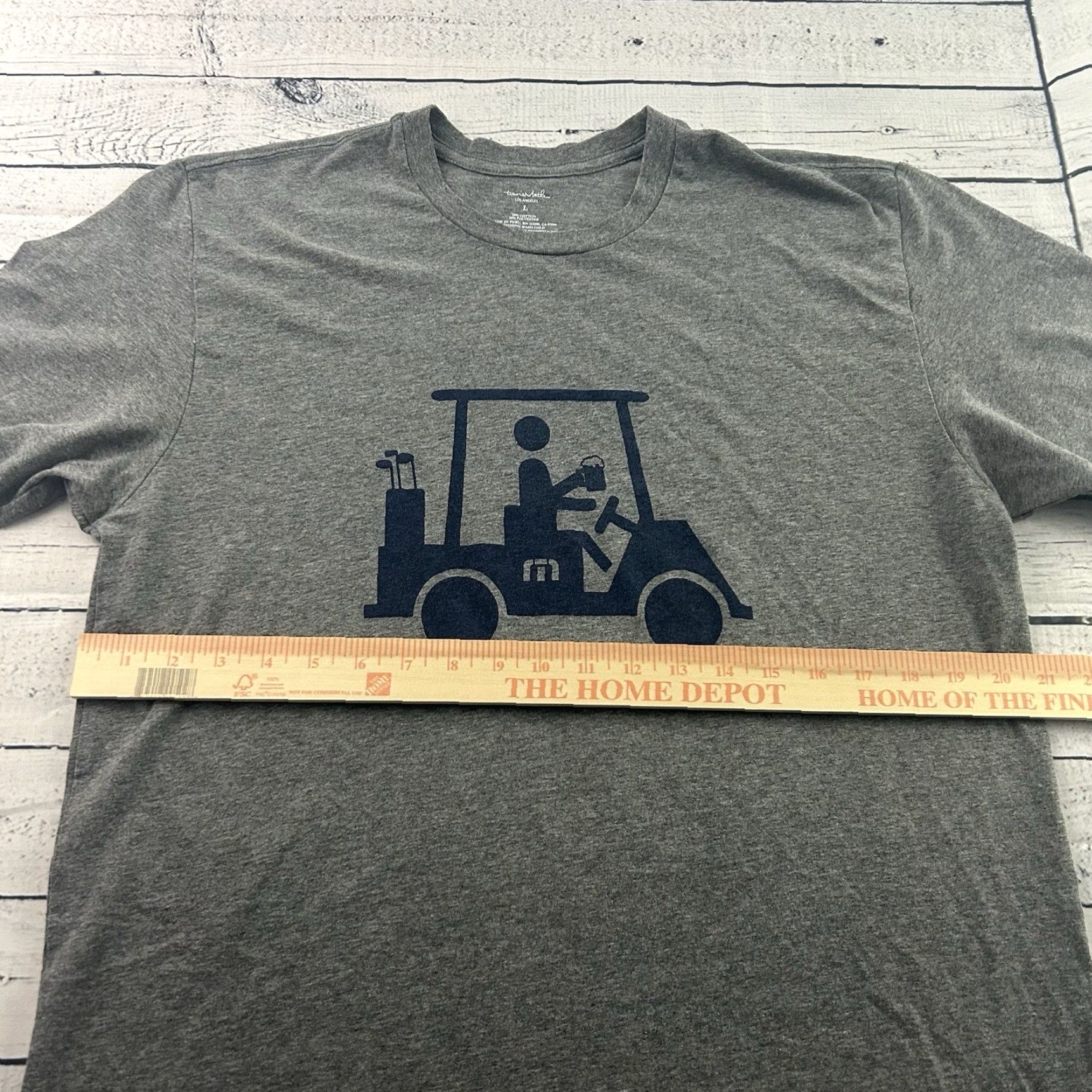 TravisMathew Travis Mathew Lake Tahoe Golf Cart Short Sleeve T Shirt Men's L Gray Size US L / EU 52-54 / 3 - 5 Thumbnail