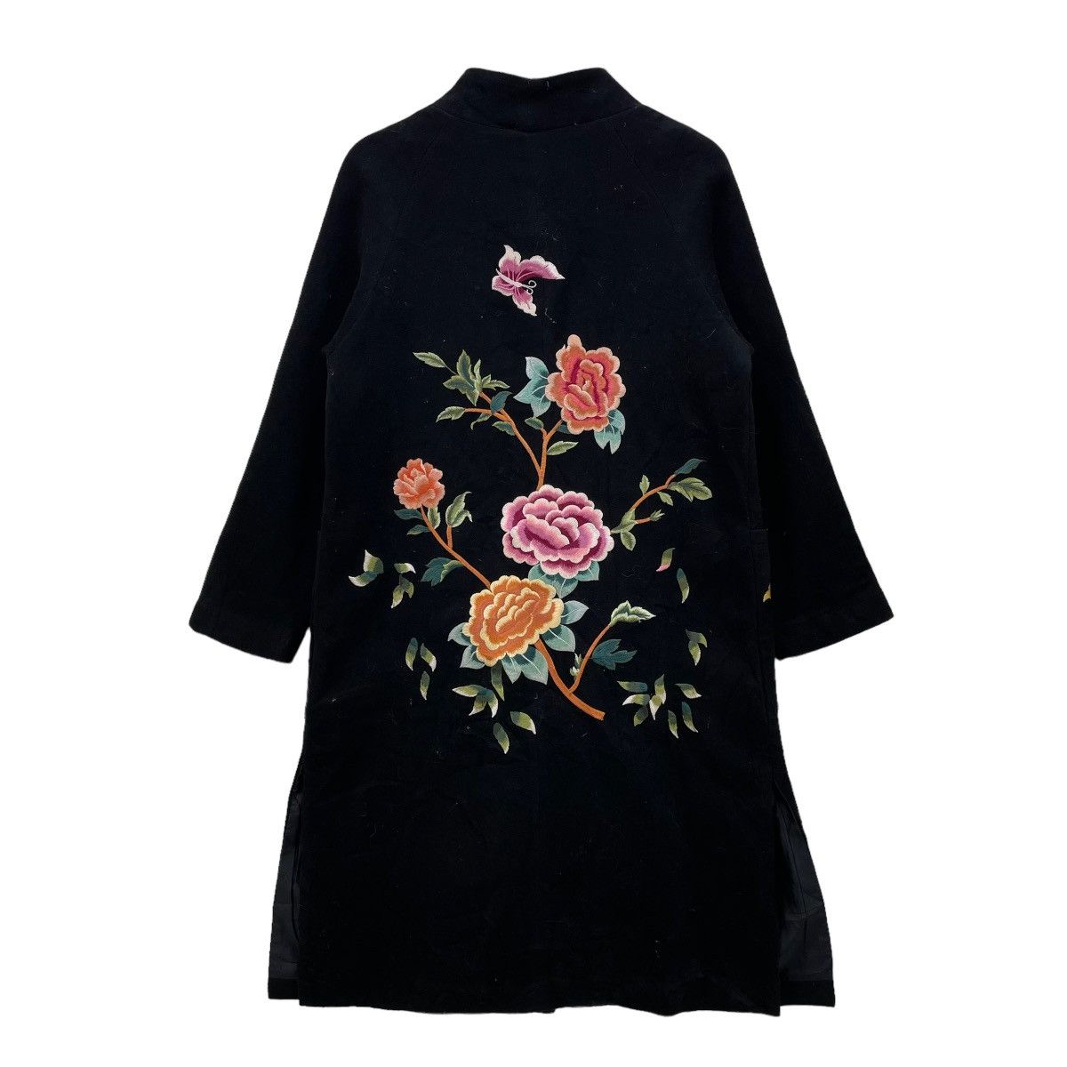 Designer Japanese Brand Embroidery Floral Chinese Style Jacket Size M / US 6-8 / IT 42-44 - 2 Thumbnail