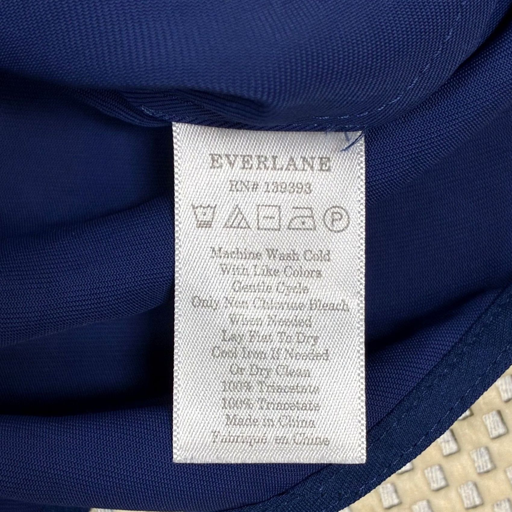 Everlane Everlane Sleeveless Tank Top Blouse Womens 14 Royal Blue Short Sleeveless Round Neck Solid Workwear Casual Summer Spring Size XL / US 12-14 / IT 48-50 - 6 Thumbnail