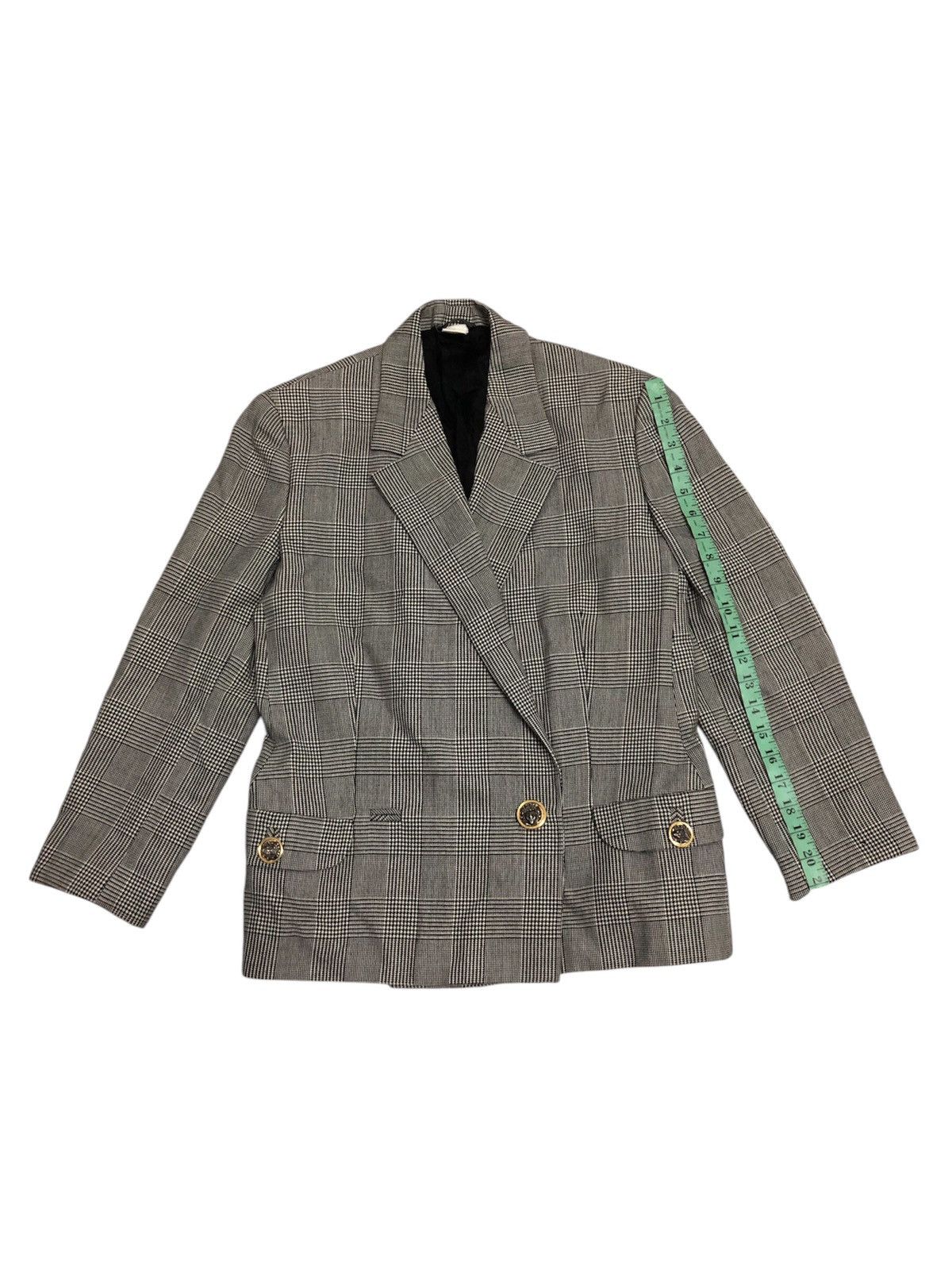 Versace Vintage Gianni Versace Plaid Blazer Coat Size 44R - 11 Thumbnail