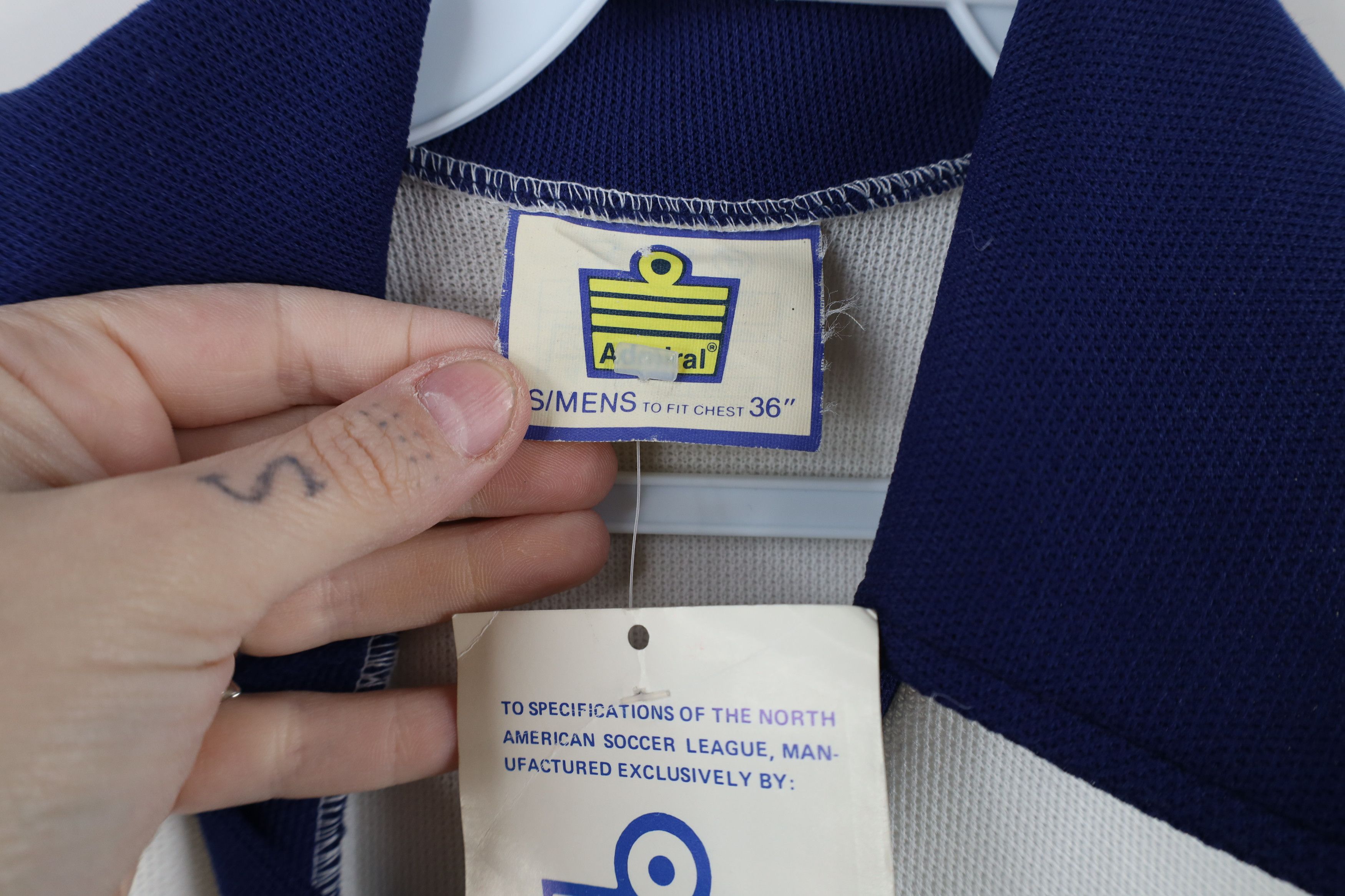Vintage Deadstock Vintage 70s California Soccer Jersey White USA Size US S / EU 44-46 / 1 - 9 Thumbnail