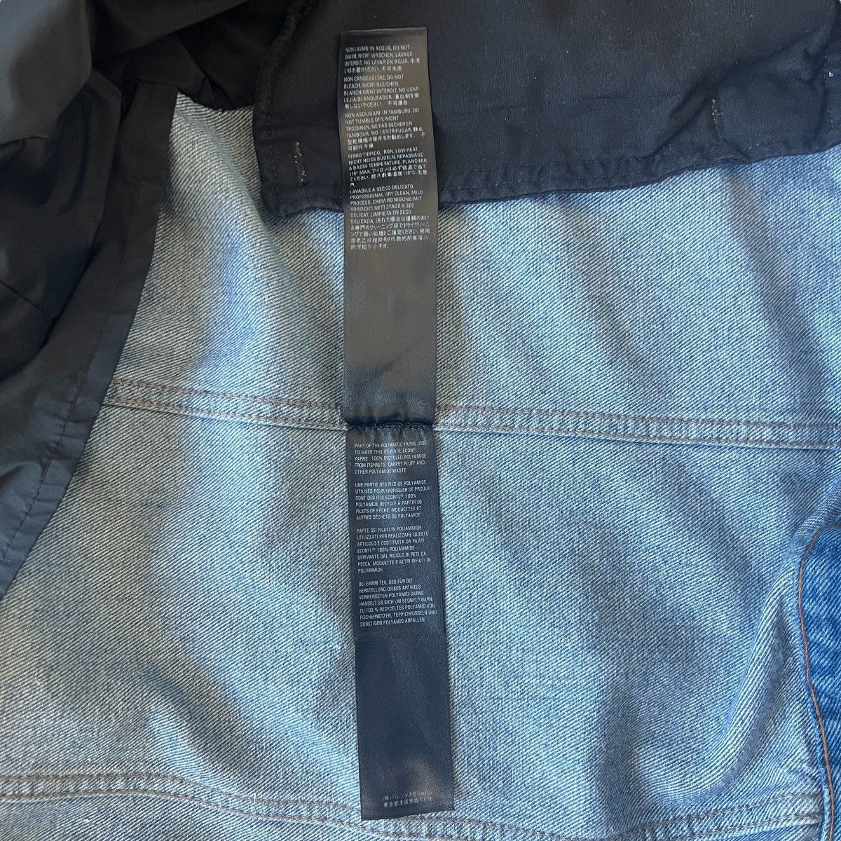 Balenciaga BALENCIAGA 2021AW Hybrid Colorblock Parka Denim Jacket Size US M / EU 48-50 / 2 - 7 Thumbnail