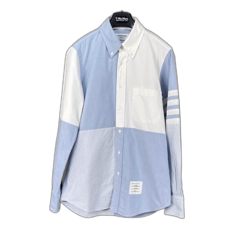 Thom Browne Thom Browne Color Block Long Sleeve Shirt Size US M / EU 48-50 / 2 - 1 Thumbnail