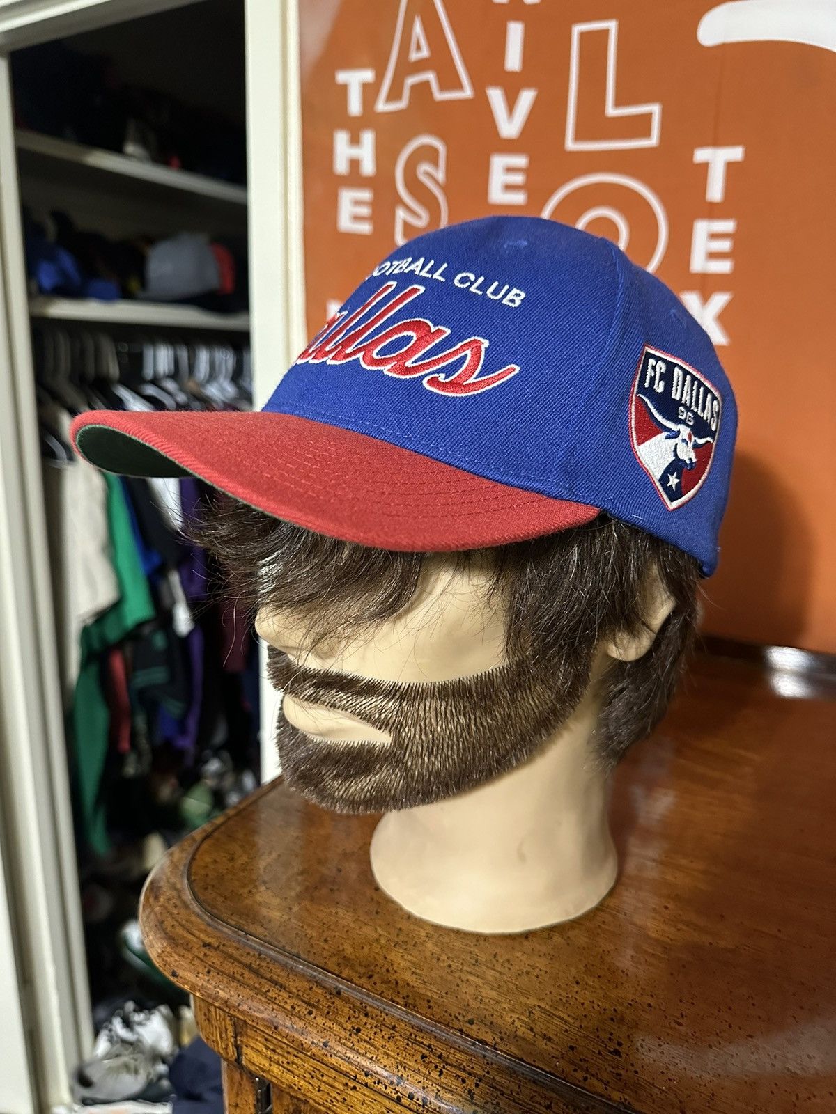 Mitchell & Ness × Vintage Vintage MLS Mitchell & Ness FC Dallas hat 90s Size ONE SIZE - 6 Thumbnail