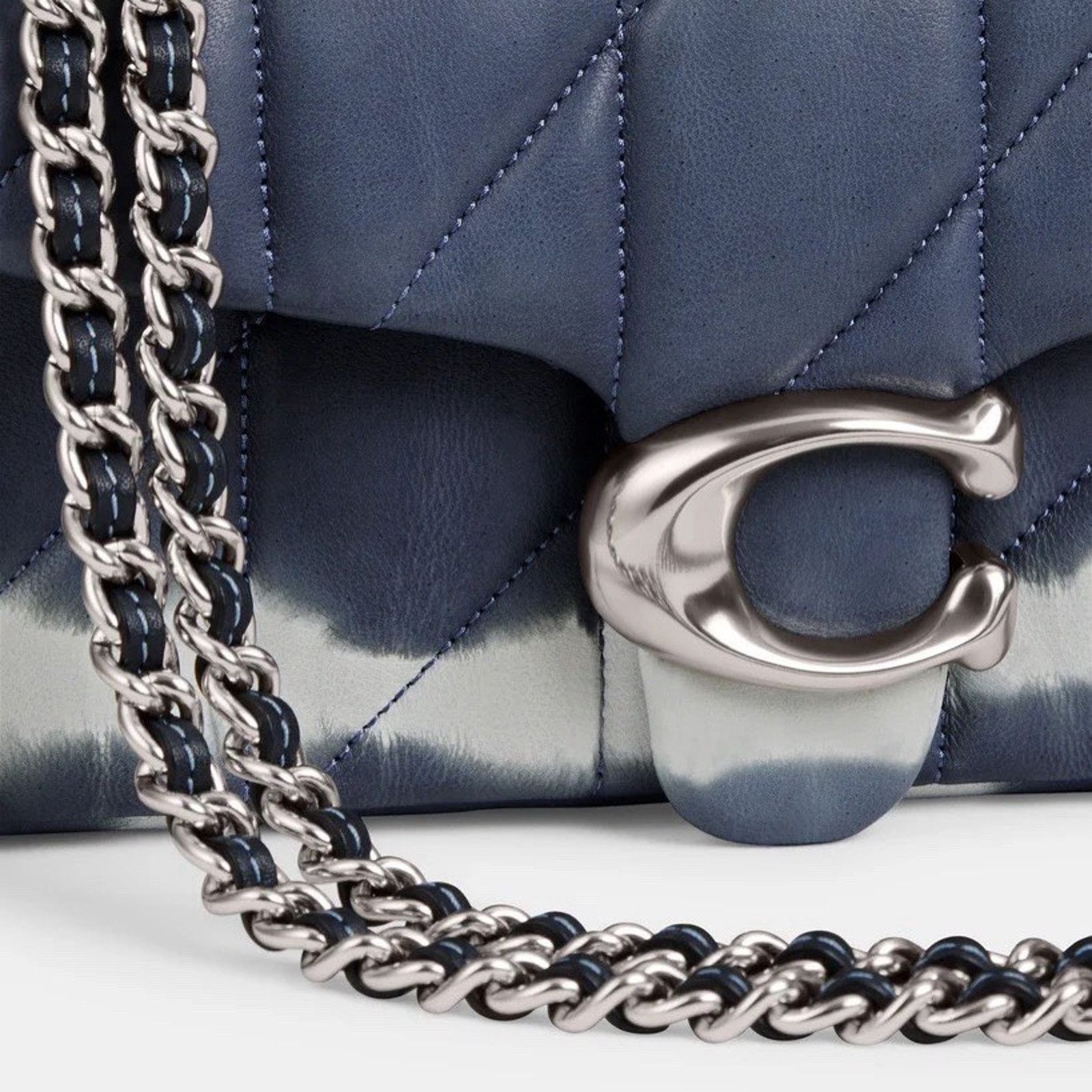 Coach NWT COACH CU080 Napa Leather Tabby Bag 20 Dye Midnight Navy Size ONE SIZE - 8 Thumbnail
