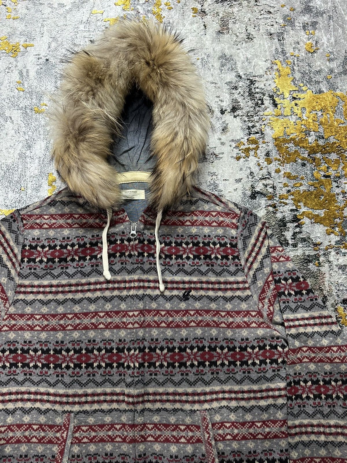 Japanese Brand JAPANESE FUR ZIP HOODIE NAVAJO IFSIXWASNINE KAPITAL STYLE Size US L / EU 52-54 / 3 - 2 Thumbnail