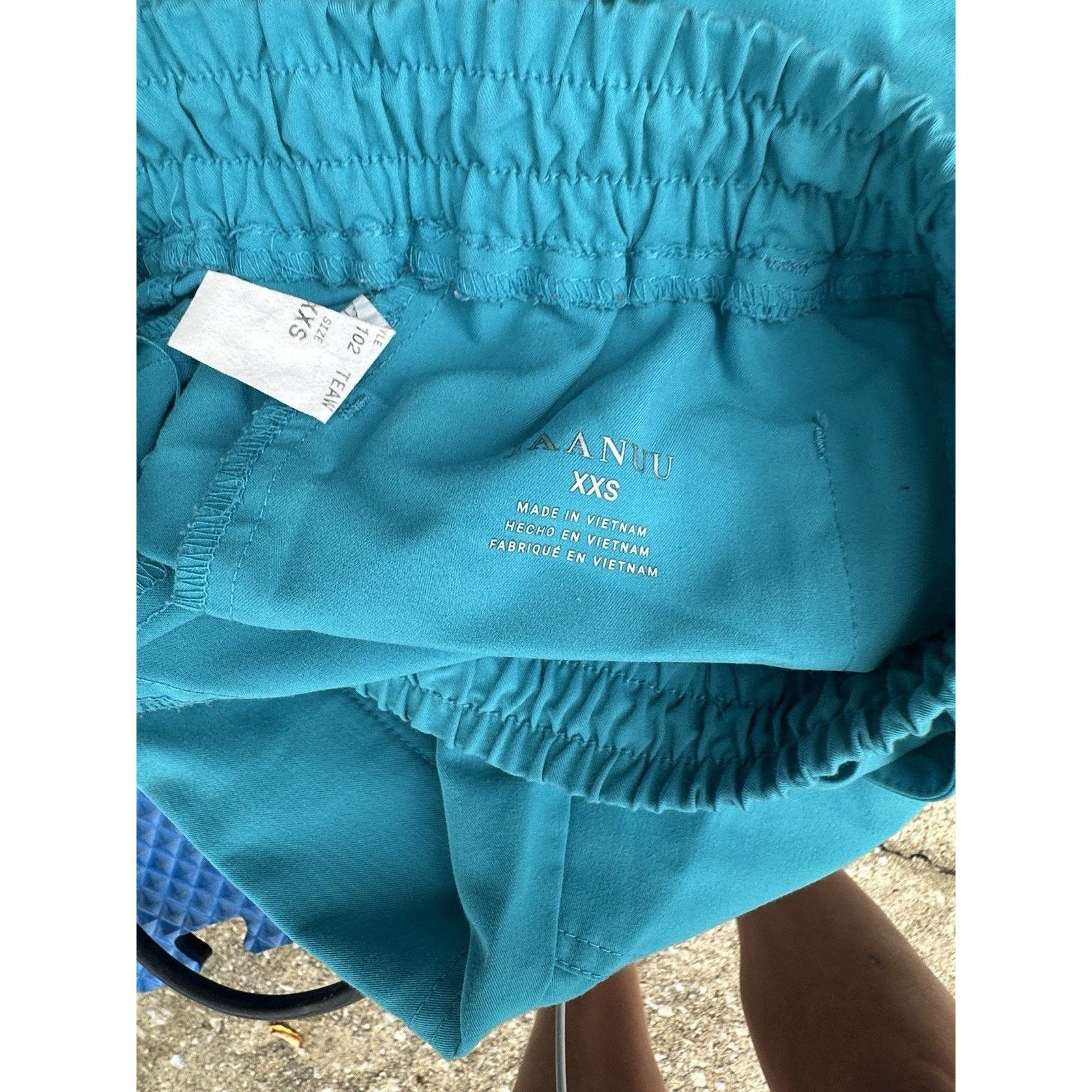 Other Jaanuu Women's Teal Blue Scrub Set Top XS Bottoms XXS Size XS / US 0-2 / IT 36-38 - 15 Thumbnail