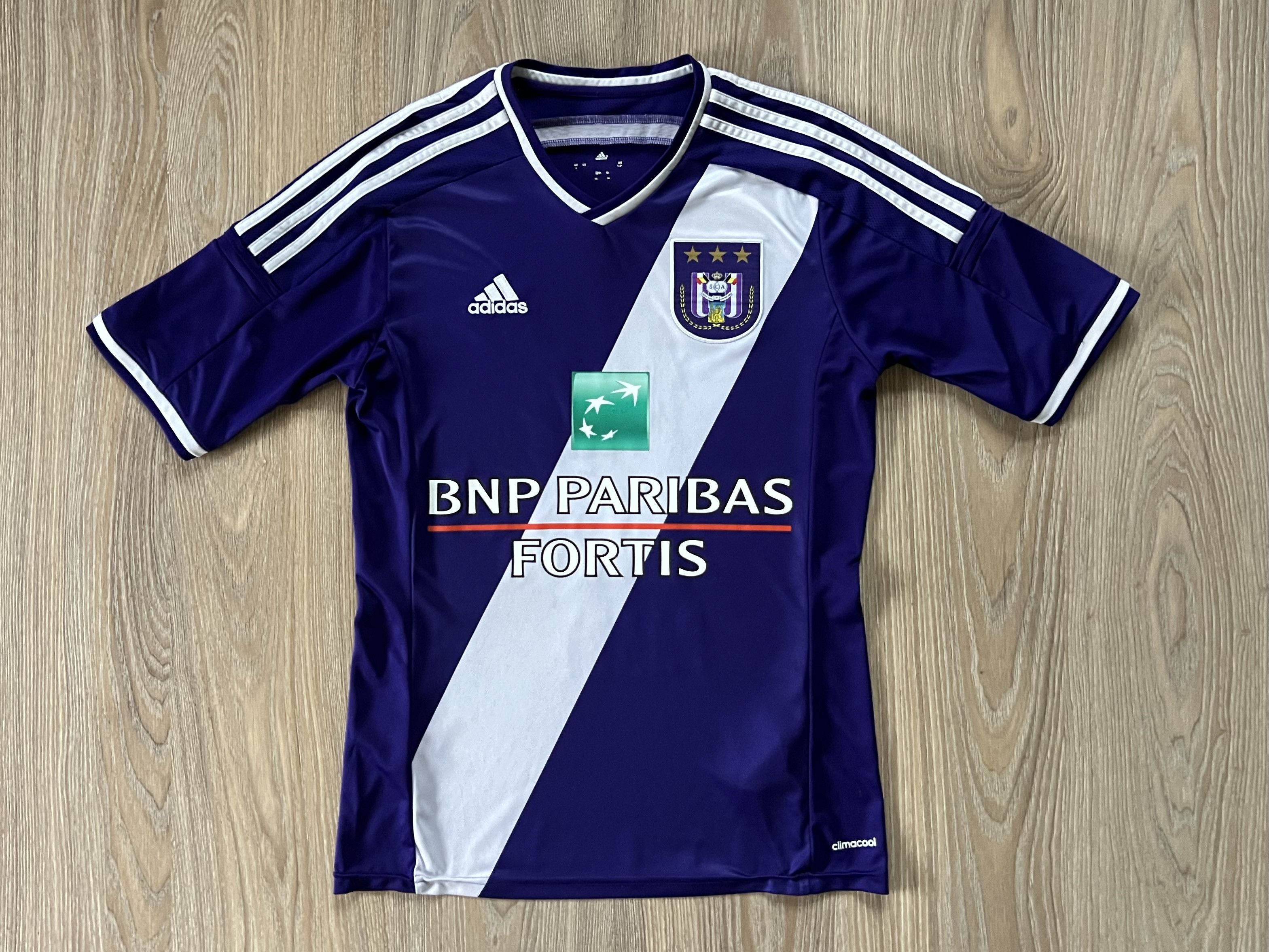 Adidas Adidas Anderlecht Home Shirt #10 Praet 2014-2015 Size US S / EU 44-46 / 1 - 4 Thumbnail