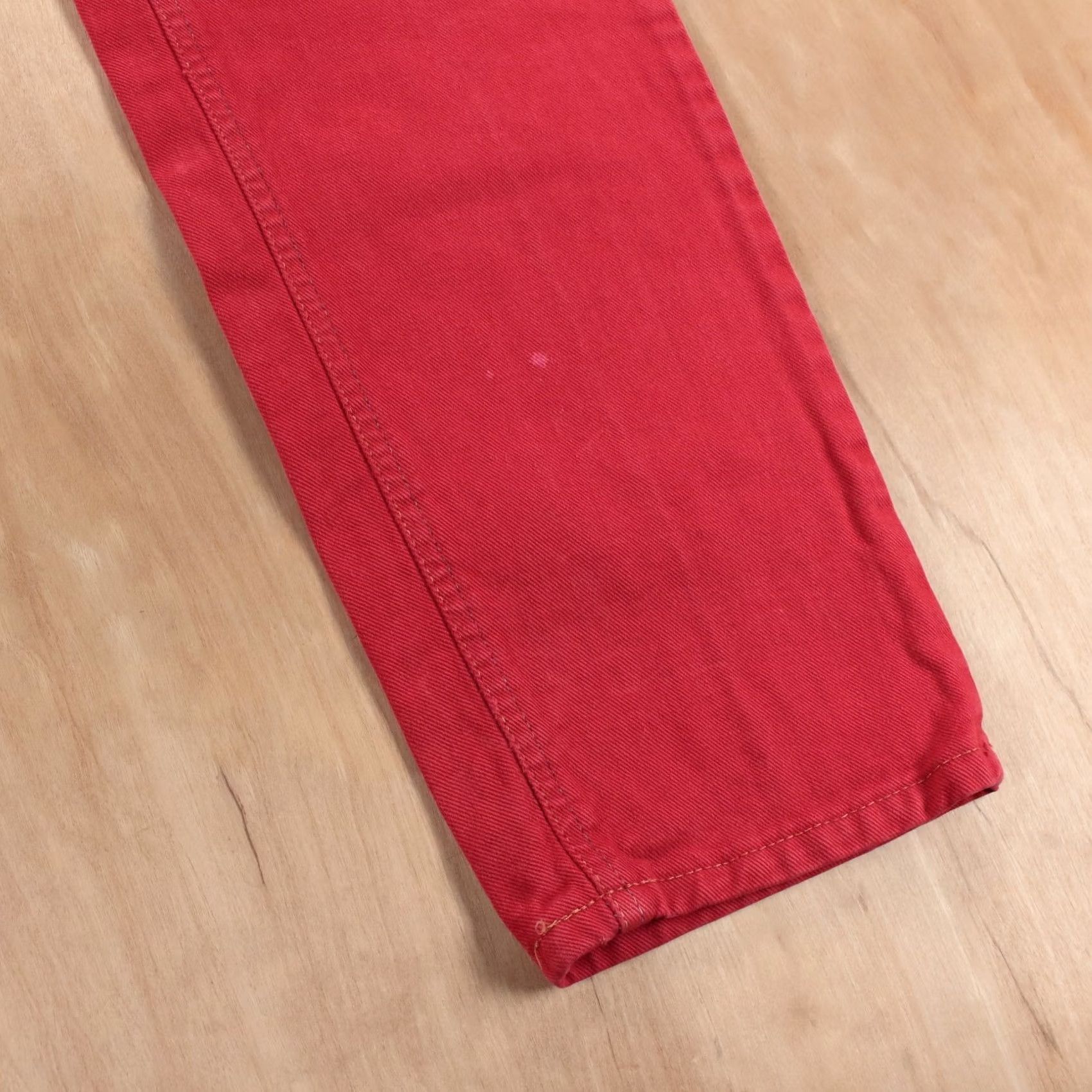 Gap vtg usa made GAP loose fit tapered denim jeans sz 10 LONG / 29x32 red 80s 90s Size 32" / US 10 / IT 46 - 6 Thumbnail