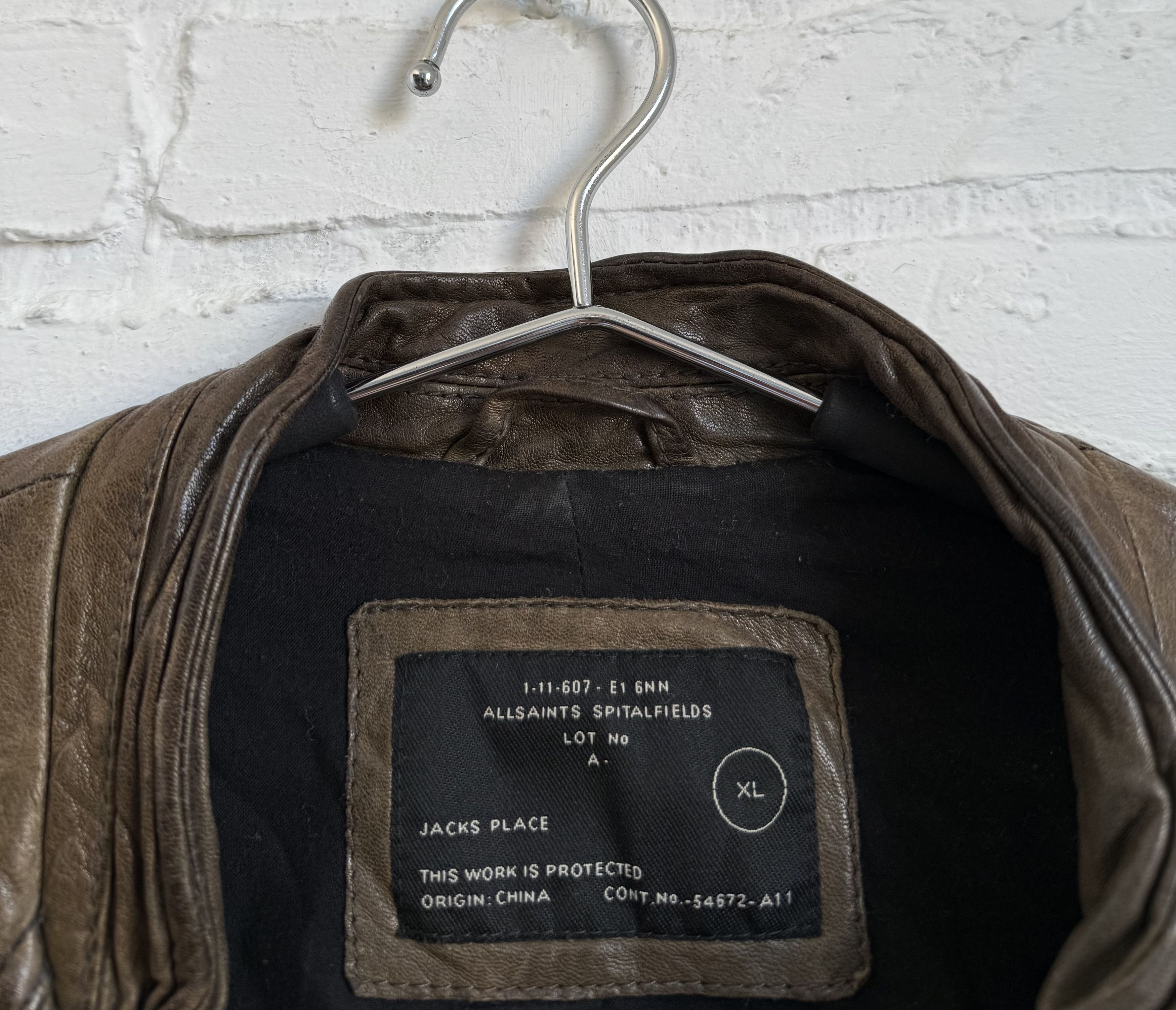 Allsaints Allsaints gradient brown black leather jacket Size US XL / EU 56 / 4 - 2 Thumbnail