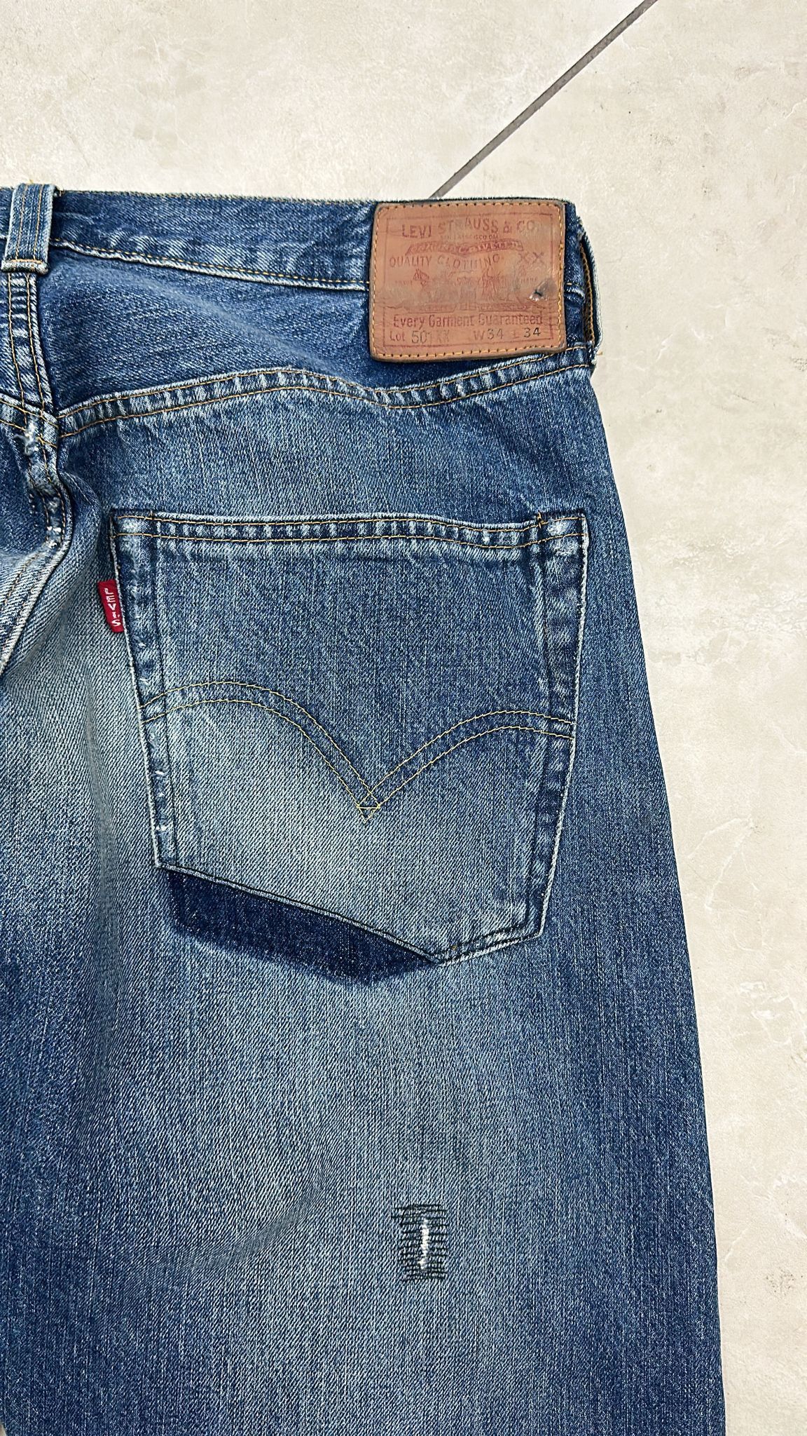 Levi's Vintage Clothing LVC Levi's Vintage Clothing 1947 501XX BigE Selvedge Jeans Size US 34 / EU 50 - 3 Thumbnail