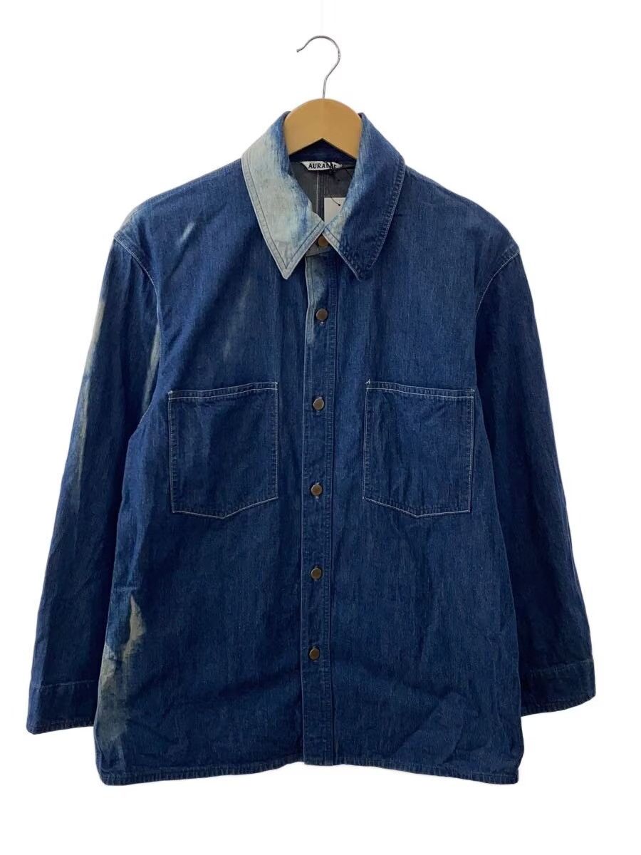 Auralee SS21 Sun Fade Denim Jacket Size US S / EU 44-46 / 1 - 1 Thumbnail