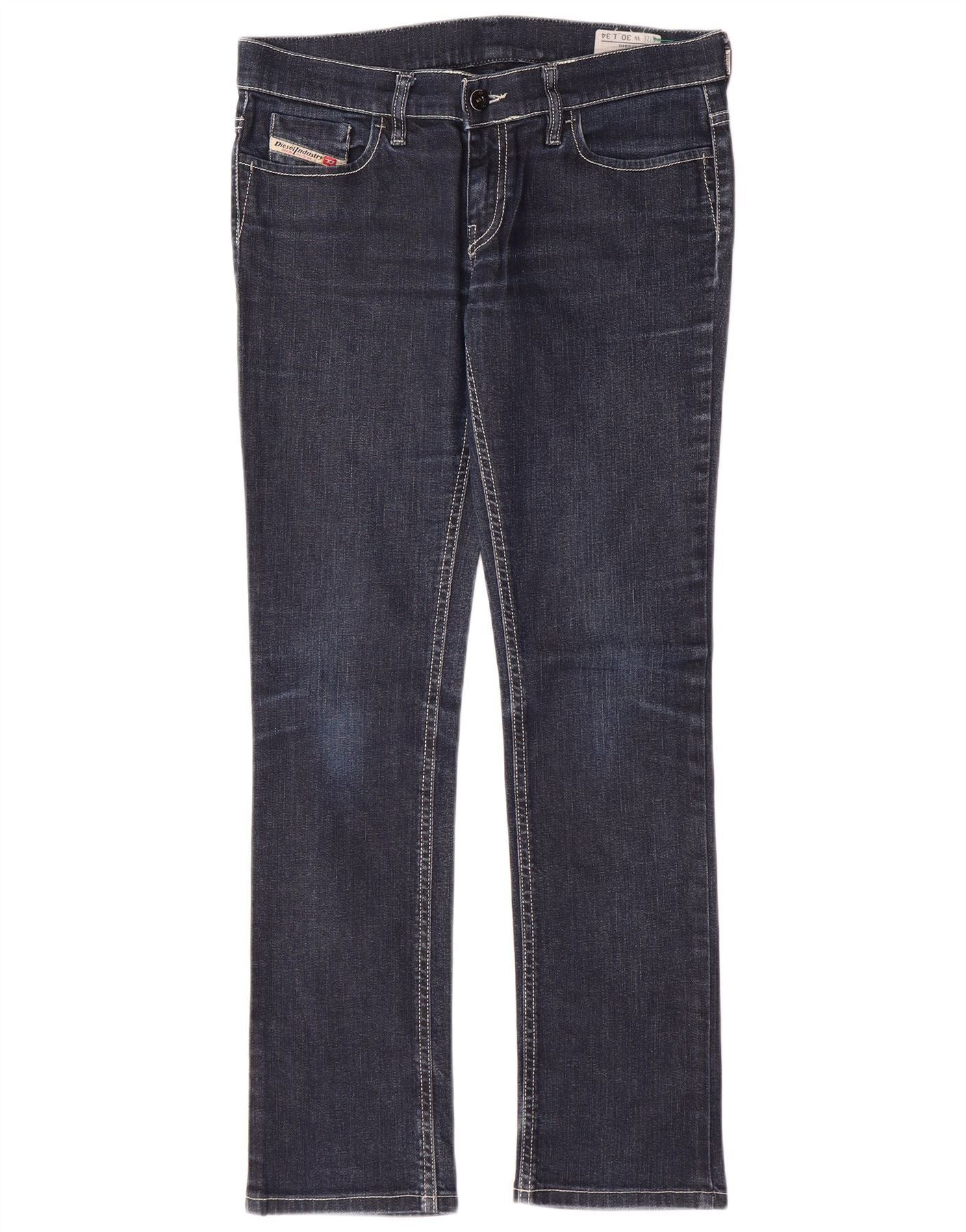 Diesel Womens Liv Slim Jeans W30 L30 Navy Blue Cotton Size 42" / US 20 - 1 Thumbnail