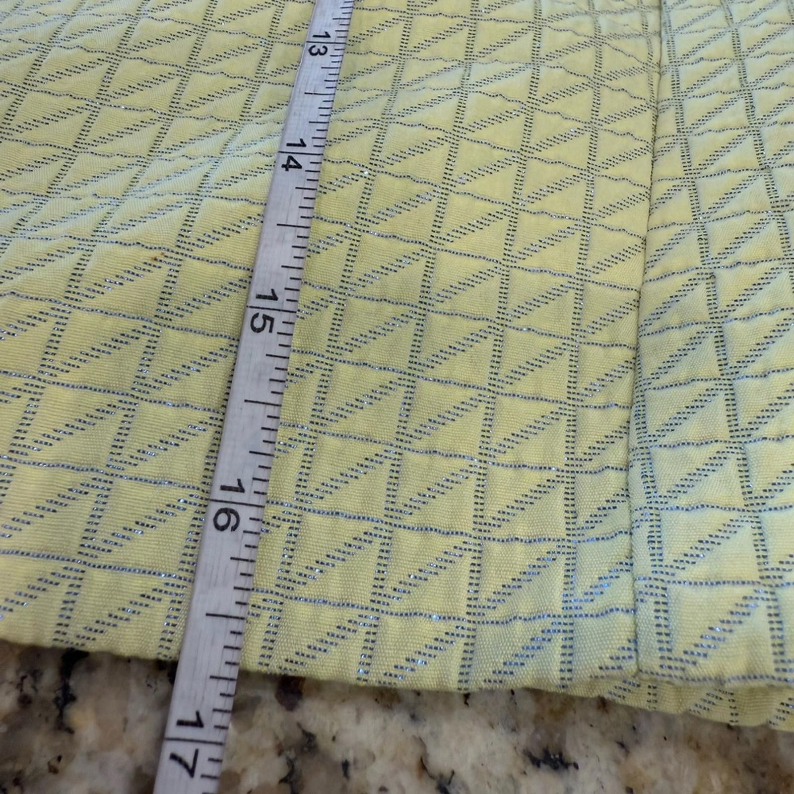 Other Brigette Bailey Yellow mini skirt silver plaid SZ medium Size 32" / US 10 / IT 46 - 6 Thumbnail