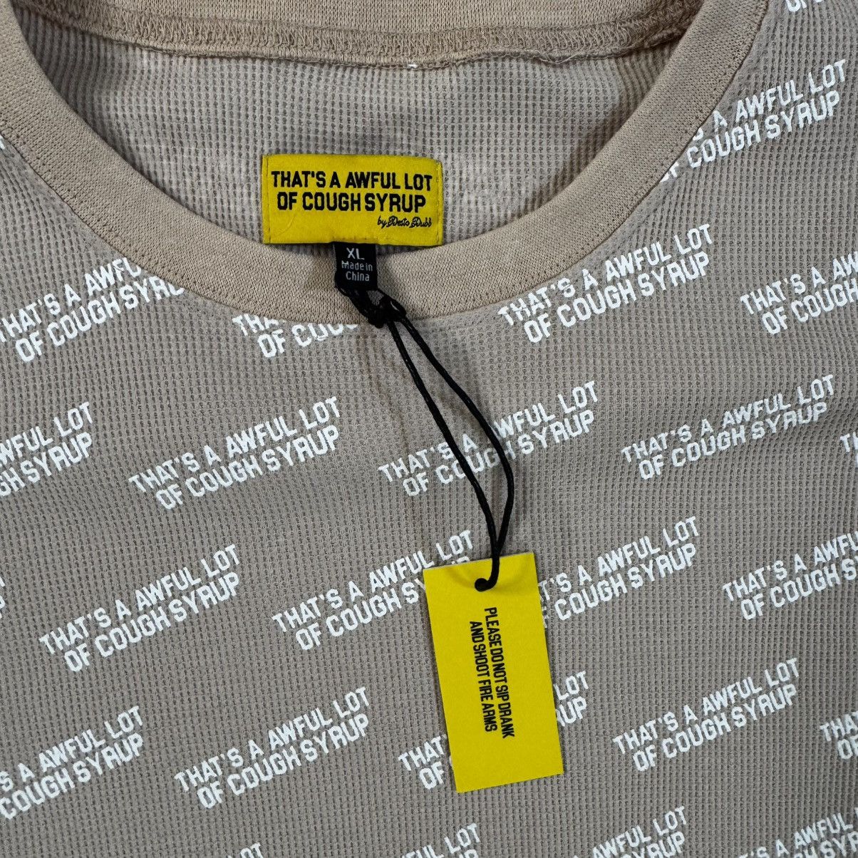 Other THATS A AWFUL LOT OF COUGH SYRUP Tan Cropped Thermal Size XL / US 12-14 / IT 48-50 - 3 Thumbnail