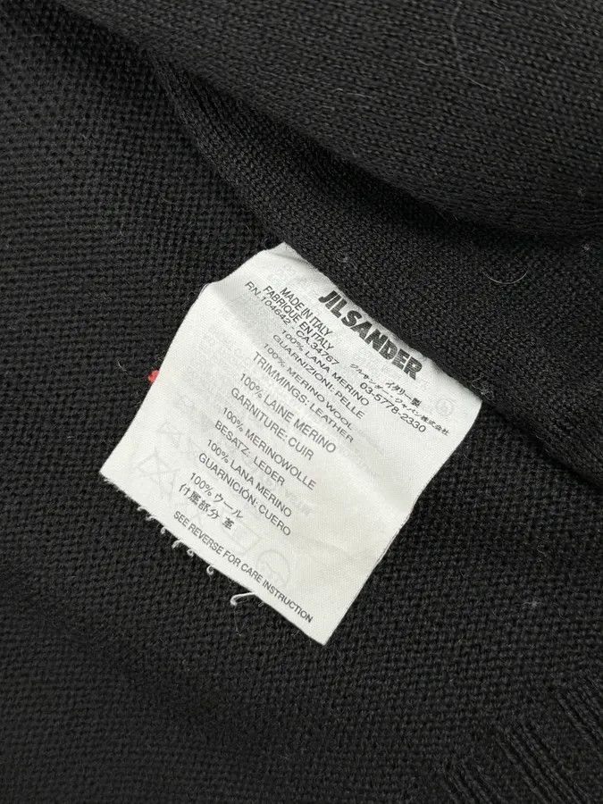 Jil Sander Jil Sander Black Wool & Grey Leather Jacket Size US M / EU 48-50 / 2 - 10 Thumbnail