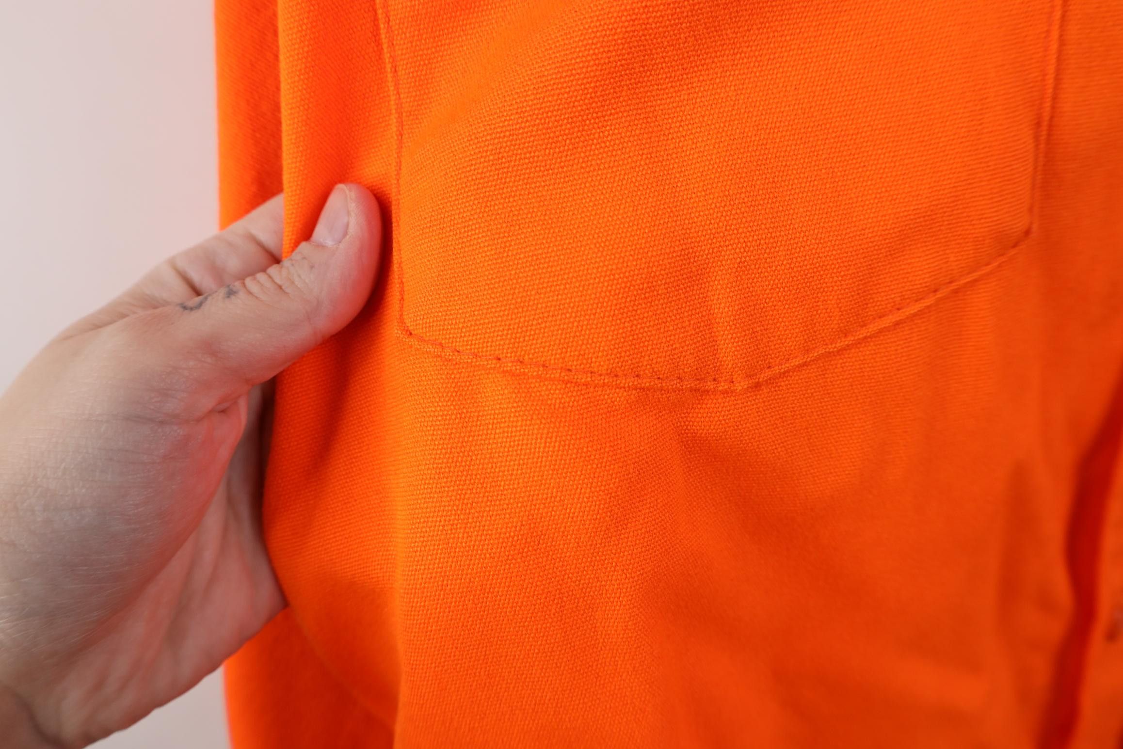 Vintage Vintage 80s 90s Hunting Collared Button Shirt Blaze Orange Size US XXL / EU 58 / 5 - 8 Thumbnail