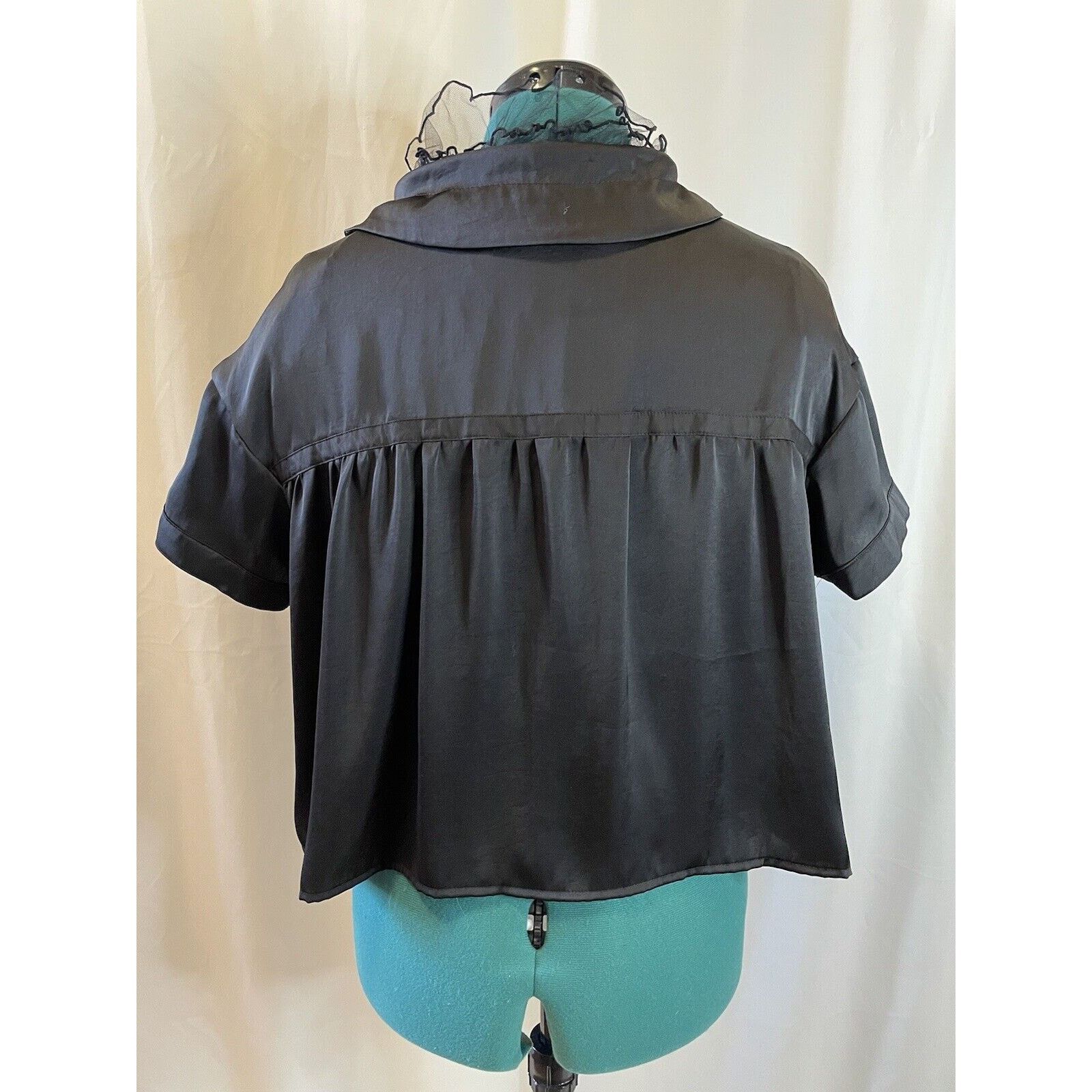 Undercover SS18 Undercover Reversible Sheer Overlay Black Top JP Size 2 Size S / US 4 / IT 40 - 2 Thumbnail