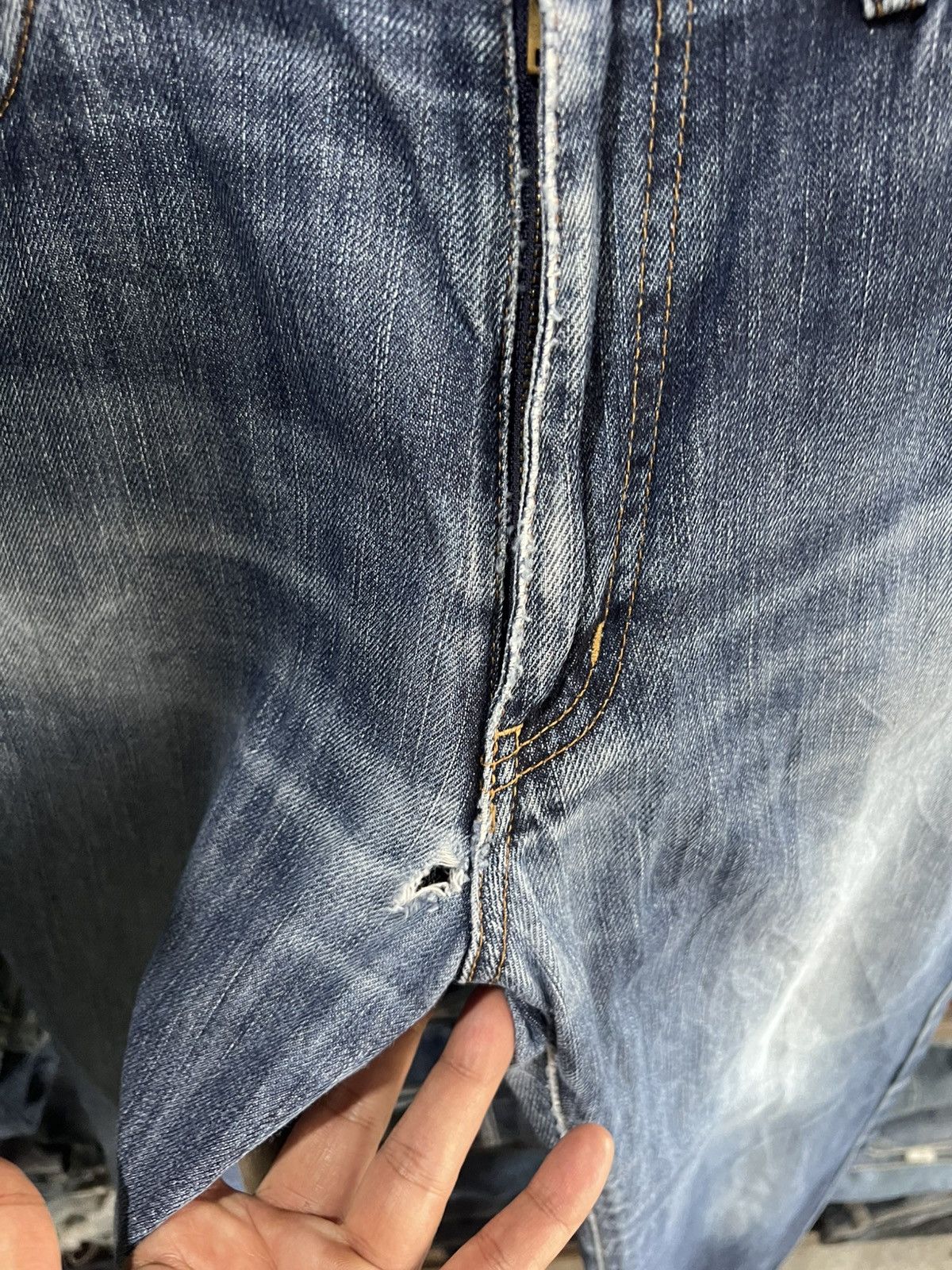 Edwin 🔥Vintage Edwin 403 Distressed Denim Size US 34 / EU 50 - 9 Thumbnail