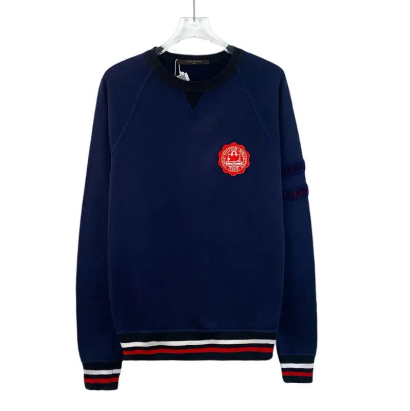 Louis Vuitton Louis Vuitton Men's Navy Cotton Sweatshirt 0089 Size US S / EU 44-46 / 1 - 1 Thumbnail