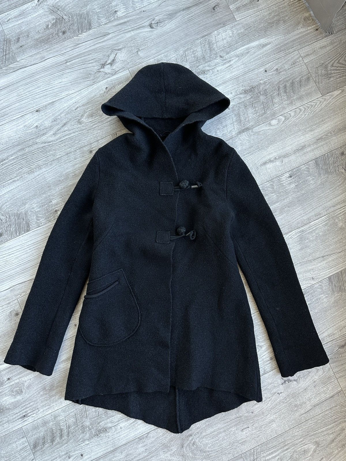 Cop Copine Cop Copine Avant Gard women’s hooded Y2K wool vintage coat Size S / US 4 / IT 40 - 1 Thumbnail