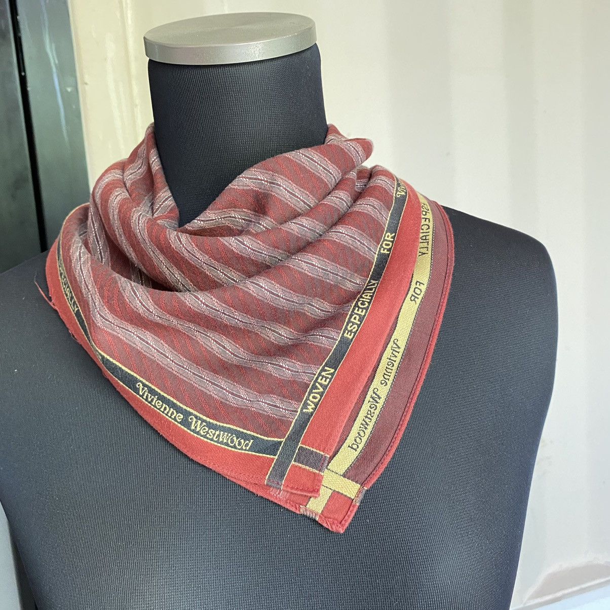 Designer Vivienne Westwood stripped Handkerchief Size ONE SIZE - 7 Thumbnail