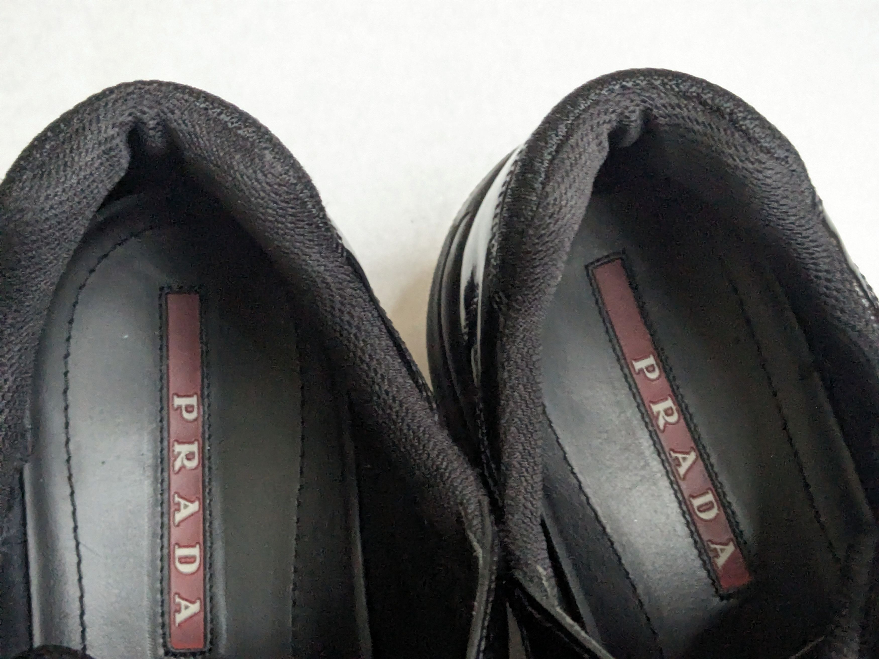 Prada Prada America's Cup Sneakers Black Patent Leather 8 Red Size US 8 / EU 41 - 6 Thumbnail