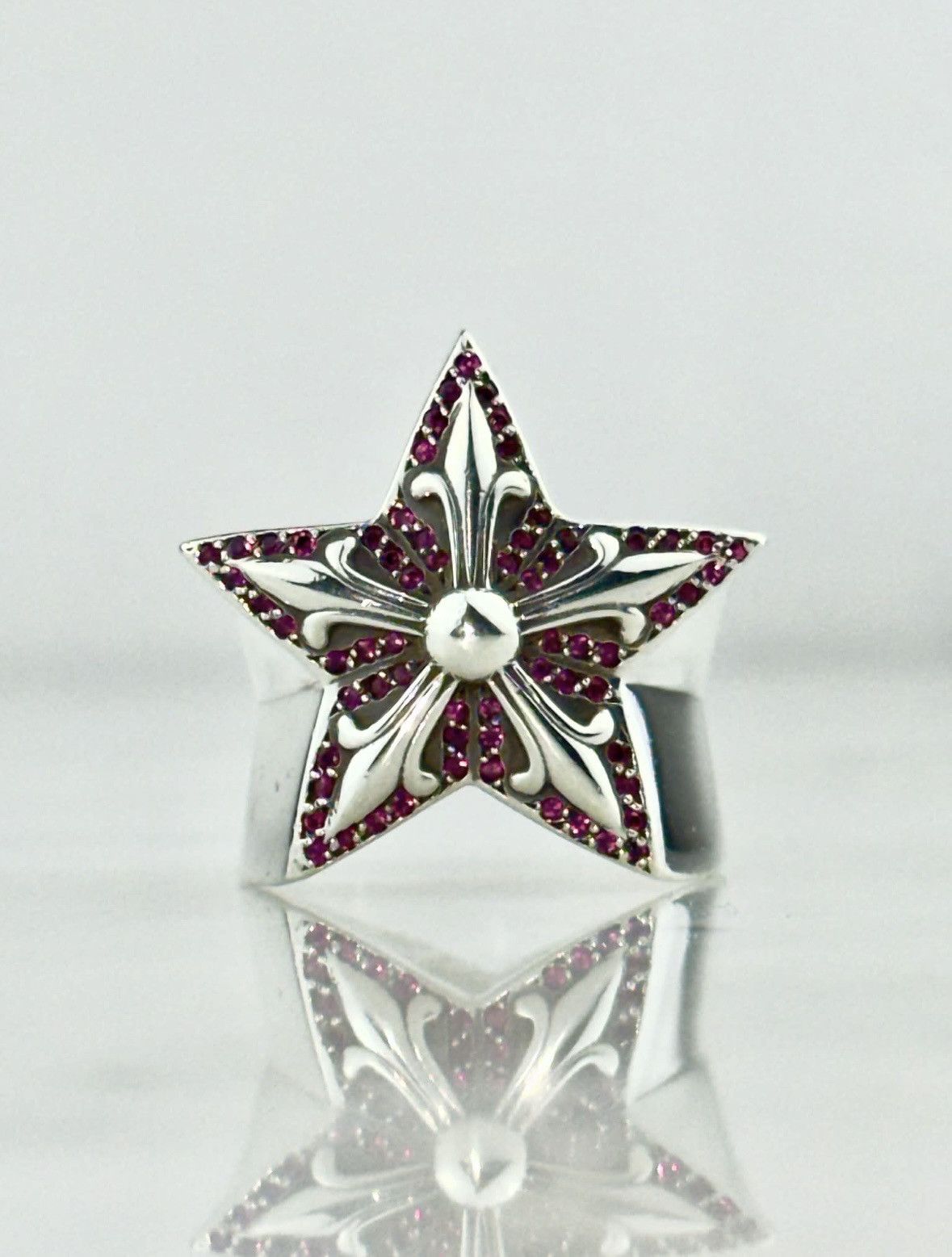 Chrome Hearts Chrome Hearts ruby pave star ring Size ONE SIZE - 1 Thumbnail