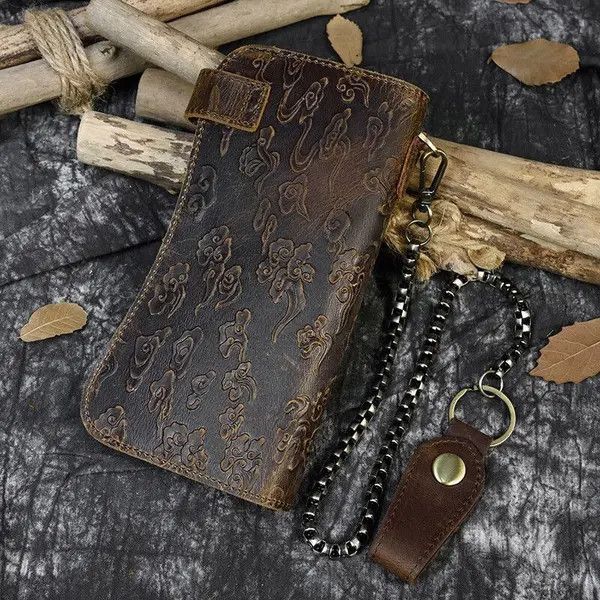 Japanese Brand × Leather × Vintage Genuine Leather Men's Wallet Dragon Size ONE SIZE - 2 Thumbnail