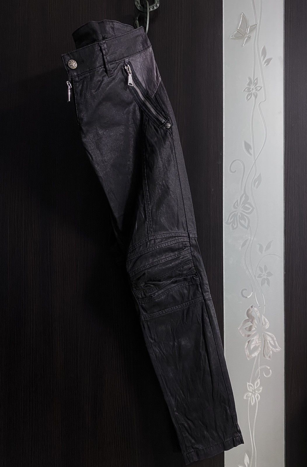 John Richmond Richmond Denim Graphite Multizip Biker Vintage Pants Trouser Size 28" / US 6 / IT 42 - 5 Thumbnail