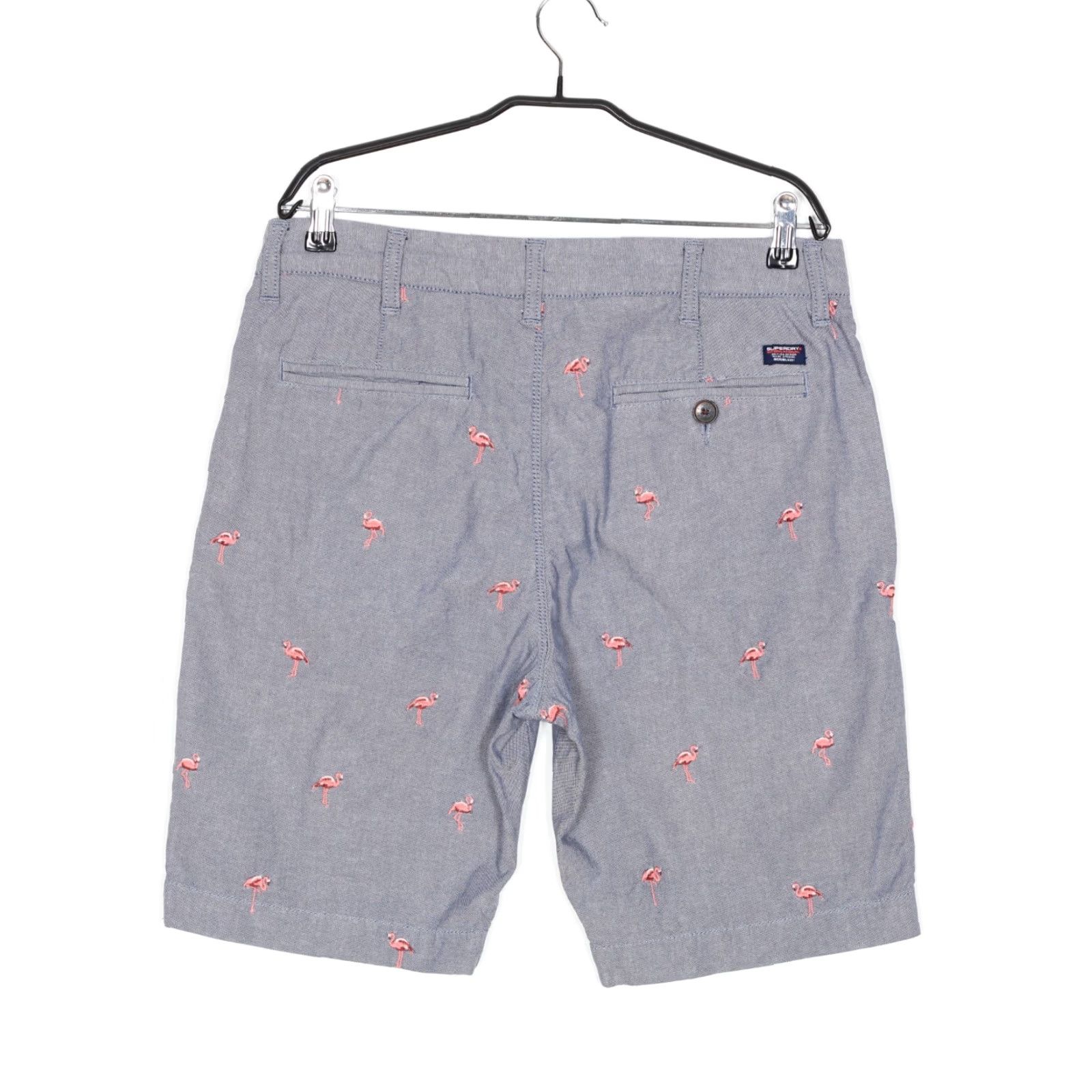 Superdry VINTAGE Superdry Flamingo Stretch Chino Shorts Men 31 Blue DZ6683 Size US 31 - 2 Thumbnail