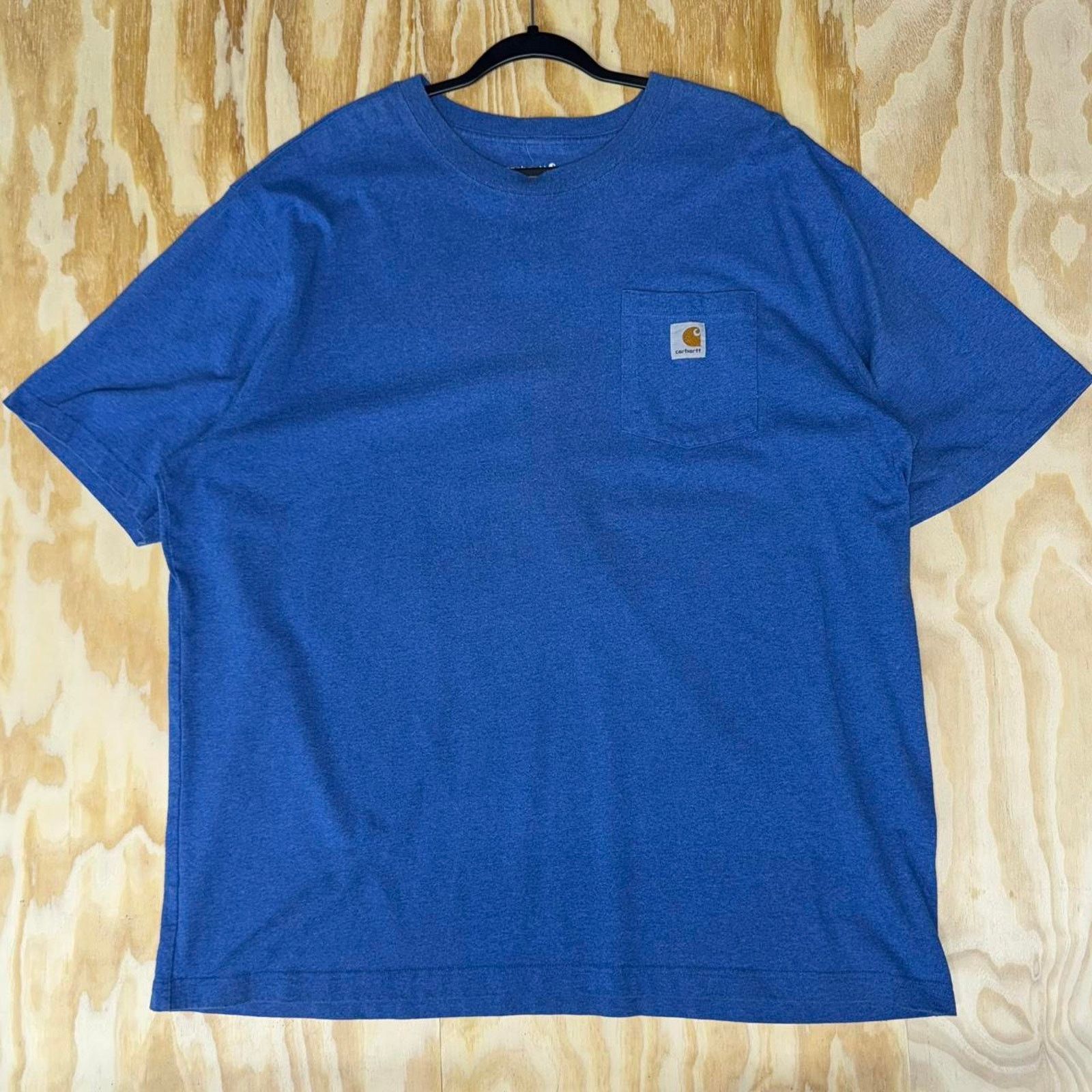 Carhartt blue carhartt pocket t-shirt workwear heather blue tee Size US XXL / EU 58 / 5 - 1 Thumbnail
