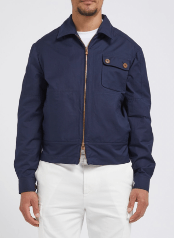 Brunello Cucinelli Jacket Water Resistant in Dark Blue Size US XL / EU 56 / 4 - 1 Preview
