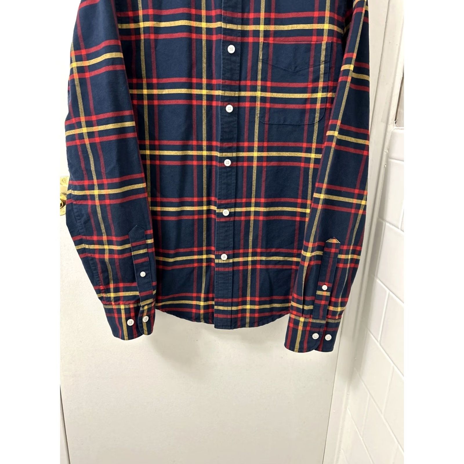 Vintage VINTAGE LL BEAN Signature Shirt Mens S Blue Oxford Plaid Slim Fit Button Down L/S 300556 Size US S / EU 44-46 / 1 - 3 Thumbnail