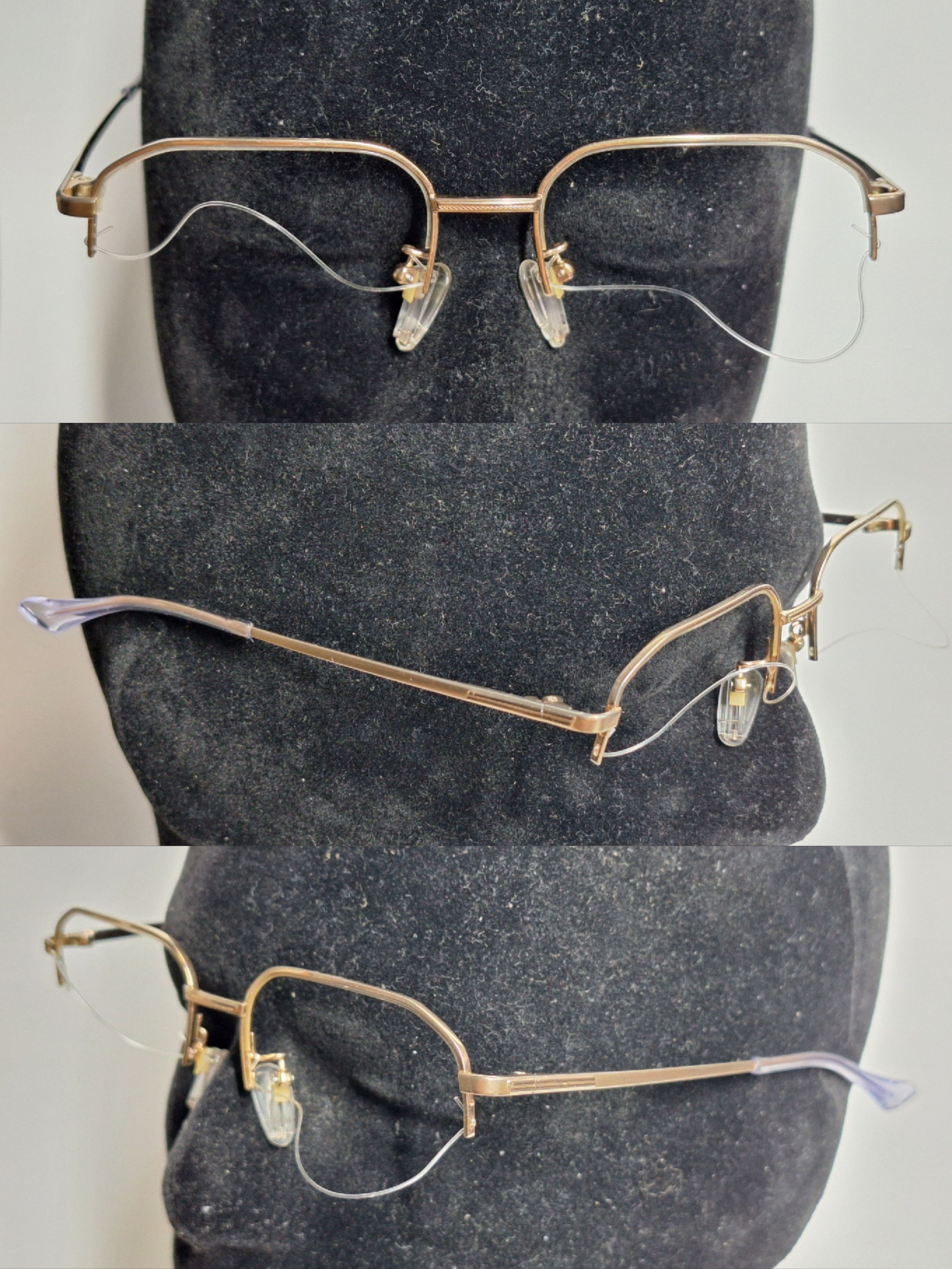 Other 90s Pentax 3073 Titan-P Pure Titanium Semi-Rimless Eyeglass Size ONE SIZE - 2 Thumbnail