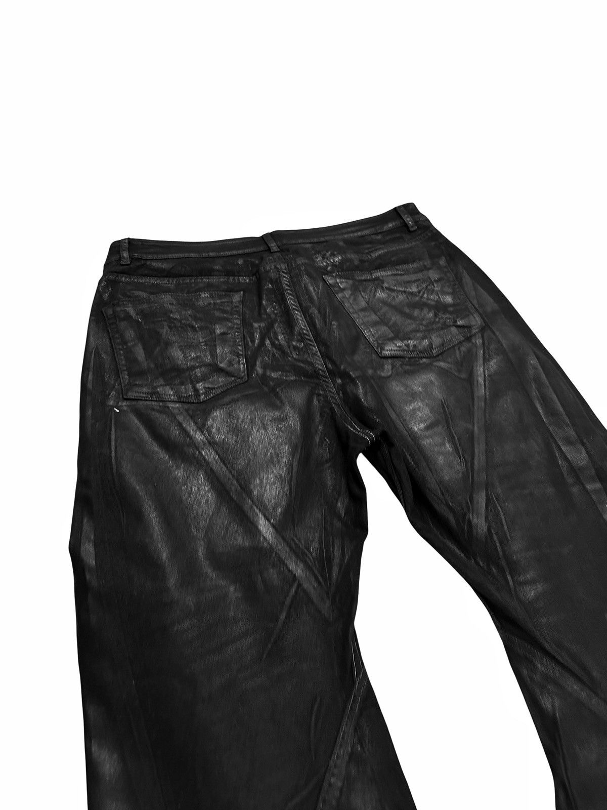 Rick Owens Bias Bootcut Flare Waxed Denim Size US 36 / EU 52 - 8 Thumbnail