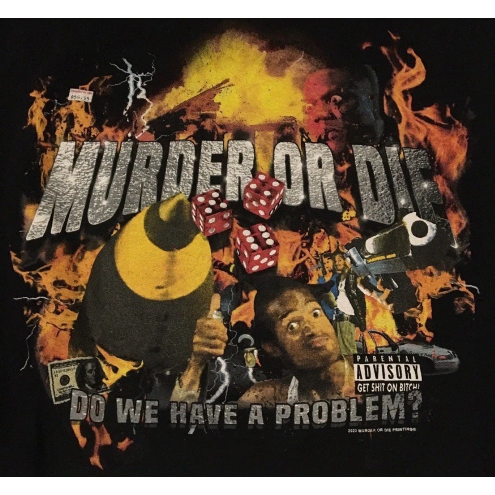 GX1000 Murder Or Die Skateboards Hoodie XXL Black Men 2XL Distressed Vaporwave Punk Retro 80s 90s Skate Size US XXL / EU 58 / 5 - 3 Thumbnail