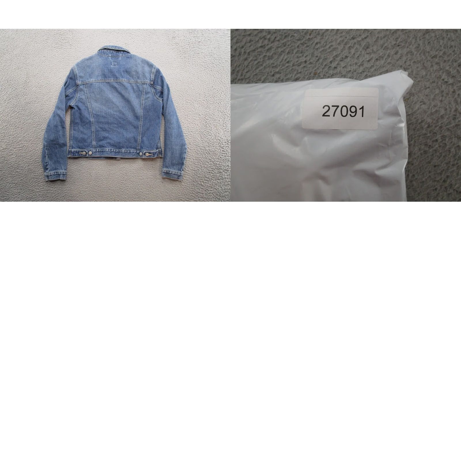 Gap VINTAGE Gap Factory Outlet Denim Jacket Women's S Size Blue Trucker Button 100% Cotton Short Sleeve Style: Size 28" / US 6 / IT 42 - 8 Thumbnail