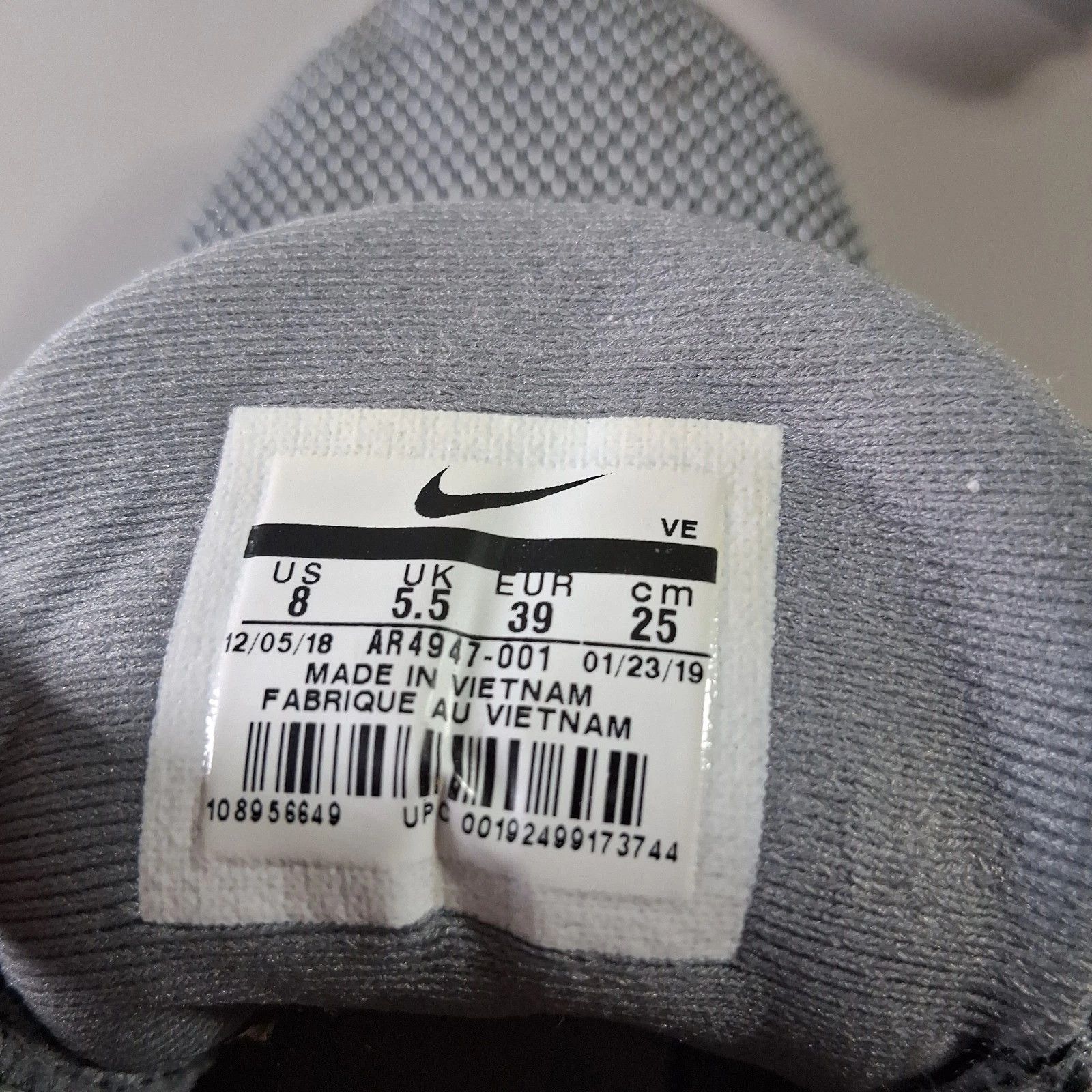 Nike Nike Downshifter 9 Cool Grey AR4947 001 Athleisure Size US 8 / IT 38 - 7 Thumbnail