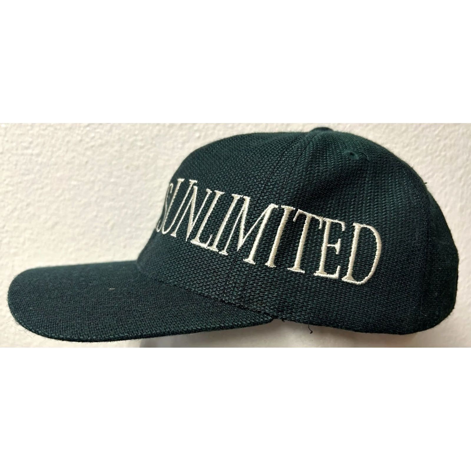 Vintage VINTAGE Ducks Unlimited Hat Cap 90s Strapback Embroidered Big Spellout Outdoors Mens One Size Green Cap Size ONE SIZE - 3 Thumbnail