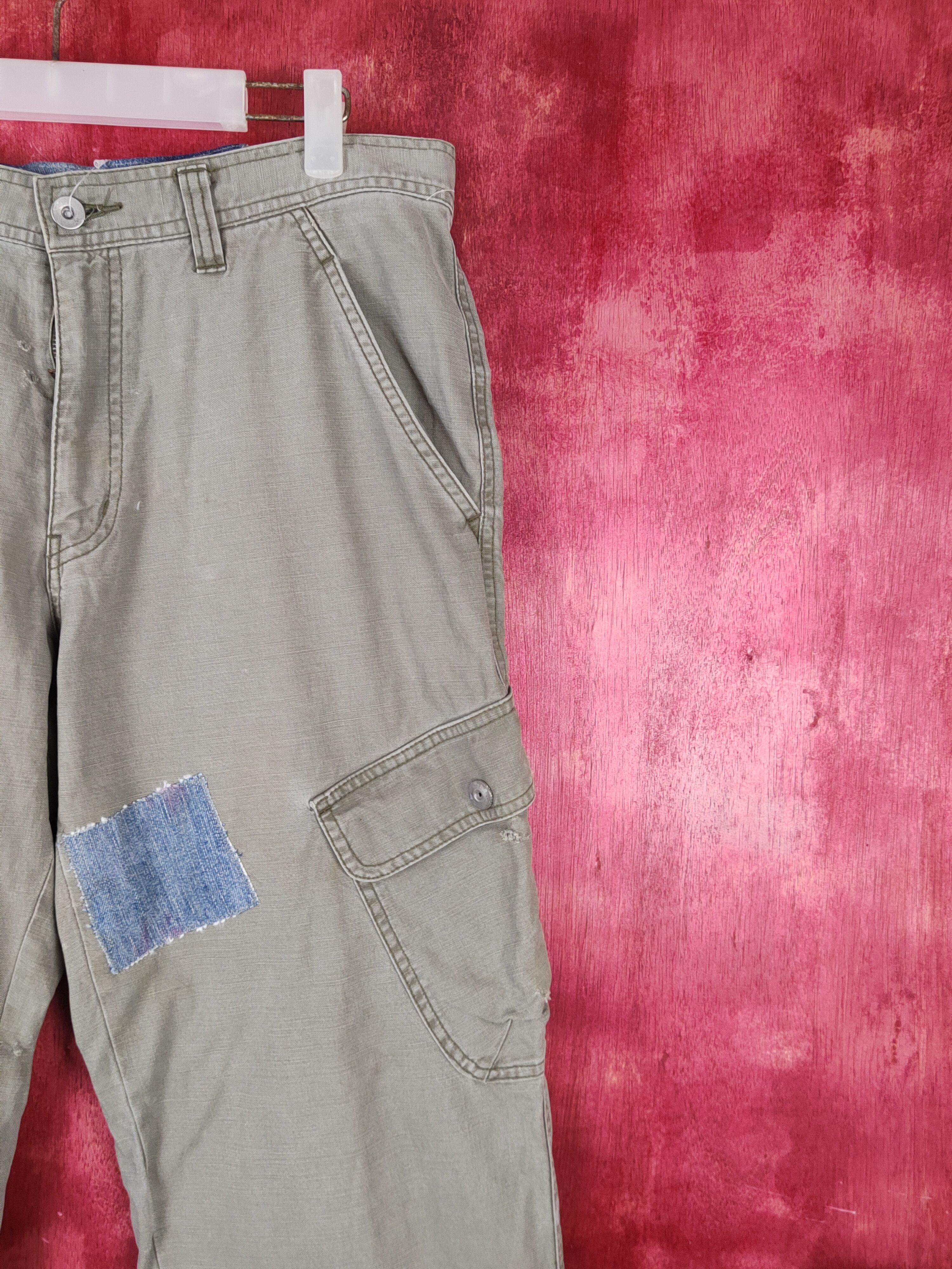 Japanese Brand Uniqlo Green Faded Multipocket Tactical Cargo Pants #S1344 Size US 34 / EU 50 - 9 Thumbnail