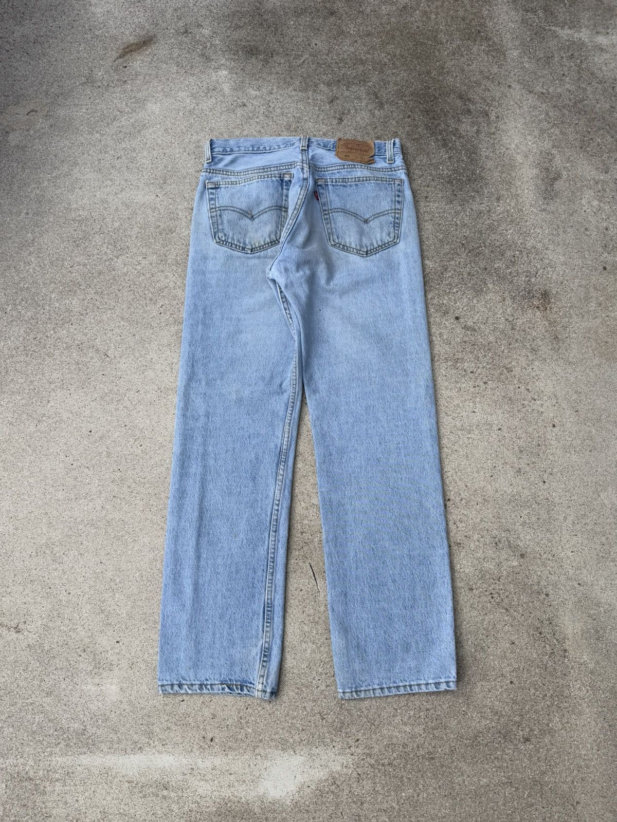 Vtg 90s Lev’s 501xx Buttonfly Straight Leg Faded Jeans 29x29