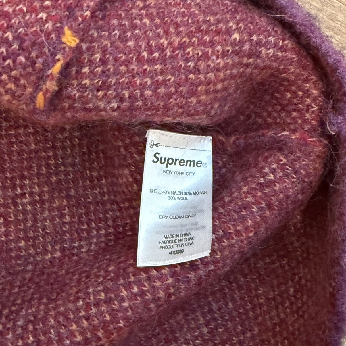 Supreme Supreme Abstract Mohair Cardigan Plum Size US L / EU 52-54 / 3 - 5 Thumbnail